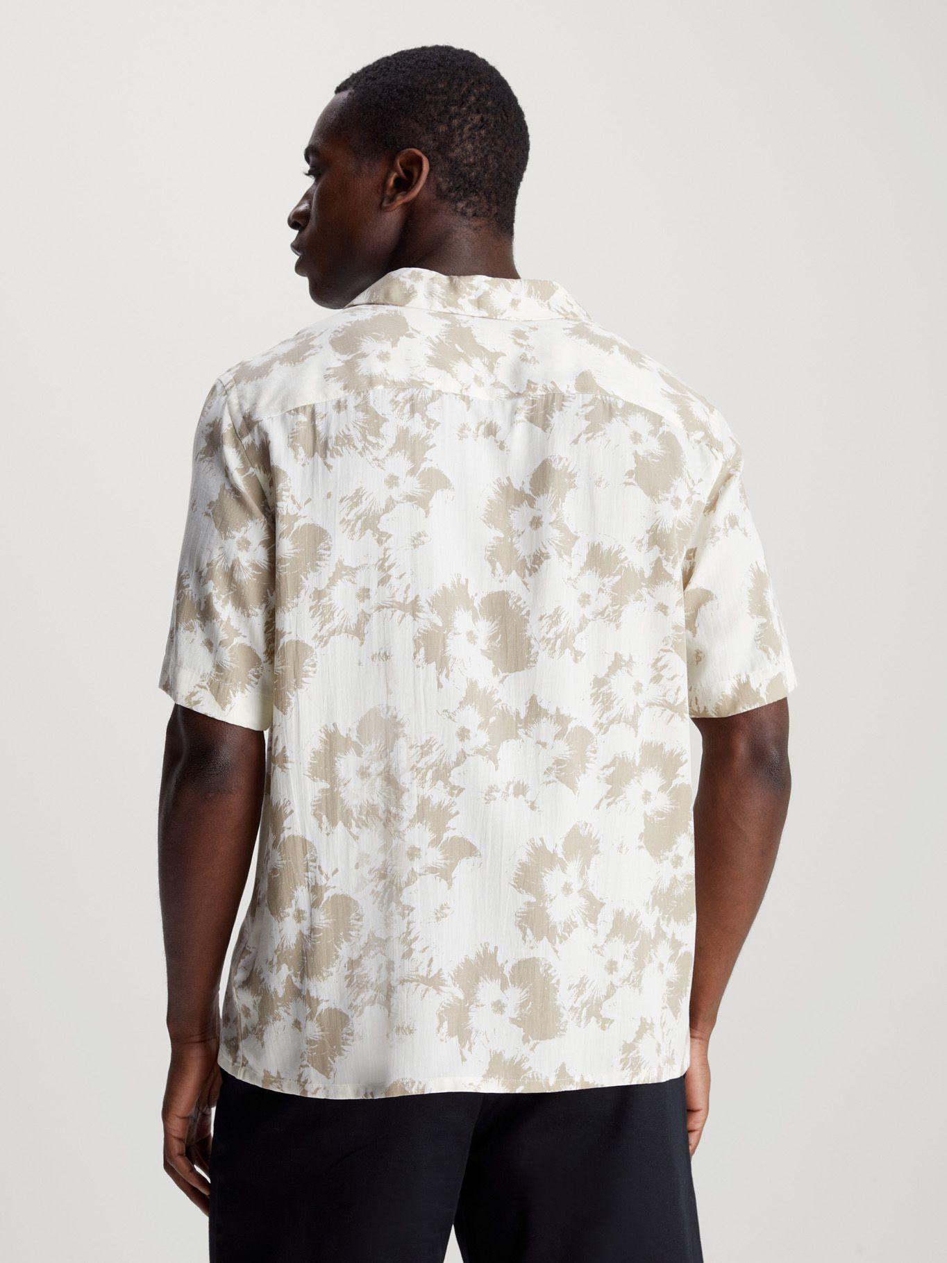 Camisa Viscose Flower Blanco Calvin Klein-2