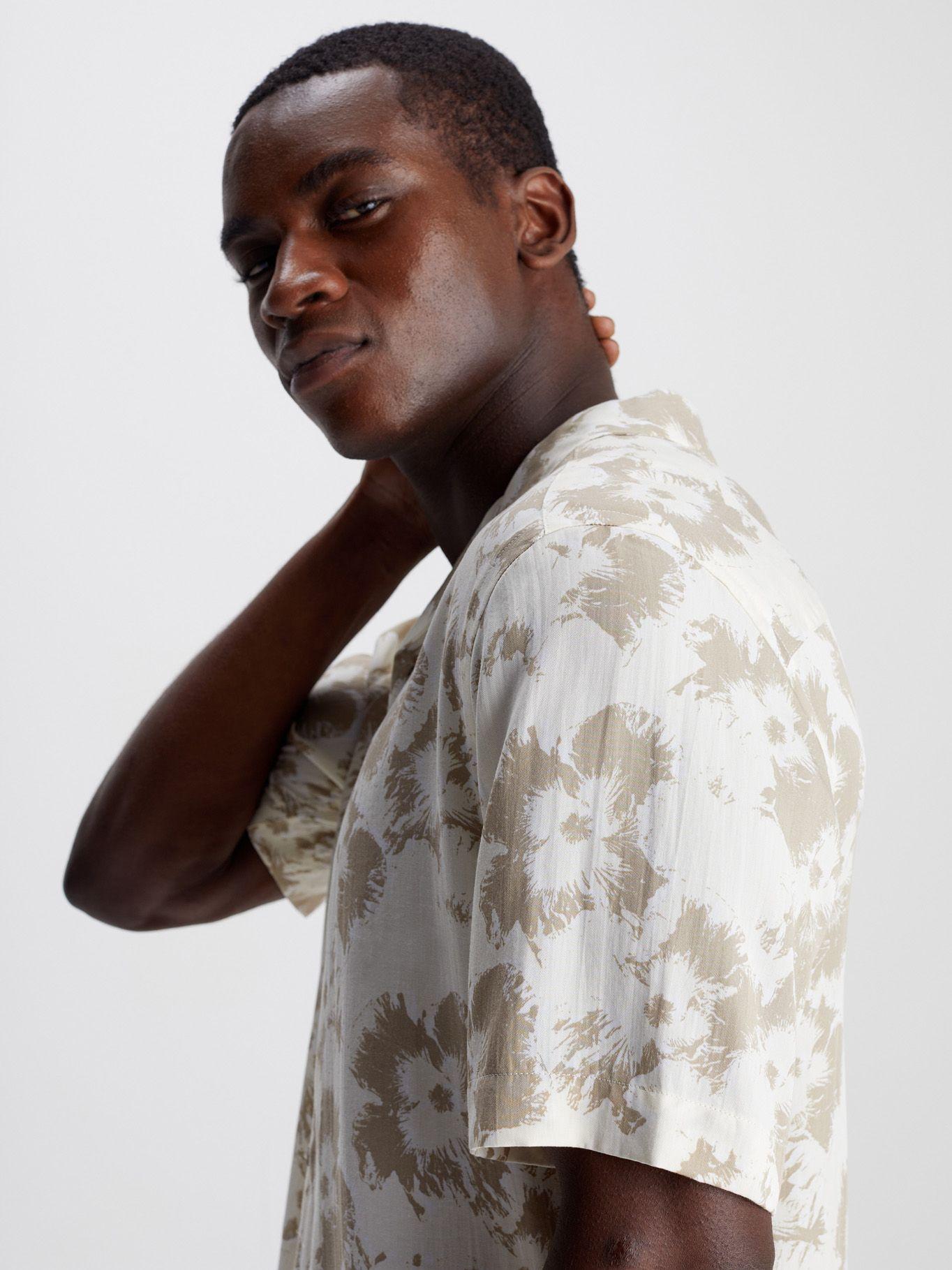Camisa Viscose Flower Blanco Calvin Klein-3