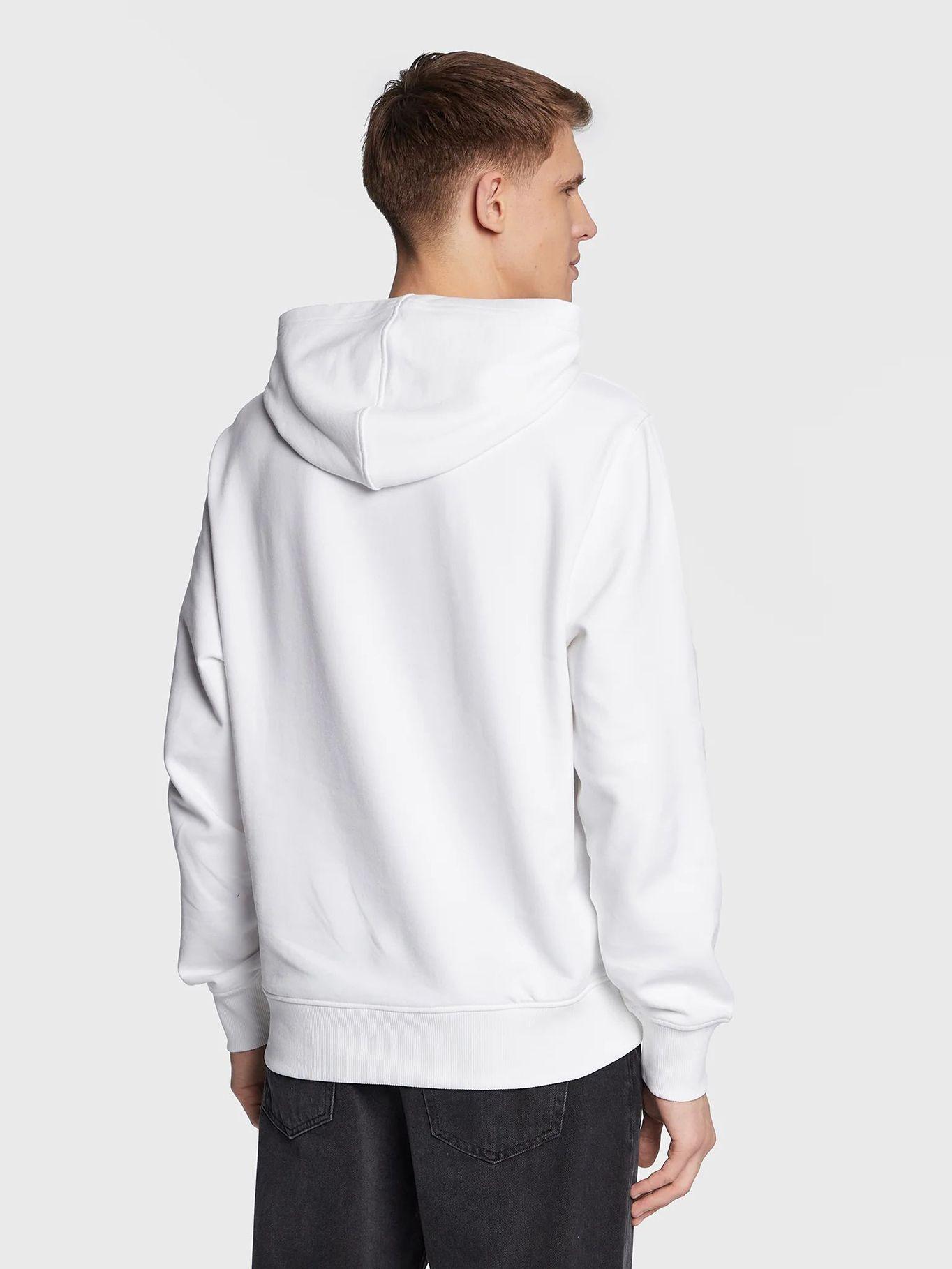 Sudadera con Capucha y logo en el pecho Blanco Calvin Klein J30J322535-YAF-2