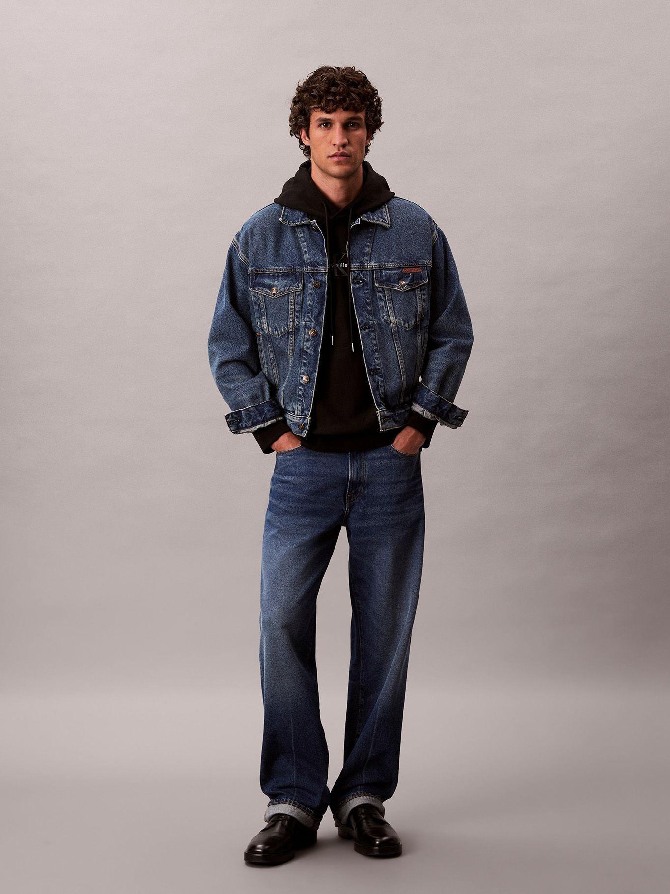 Polerón con Gorro y Tejido Felpa Negro Calvin Klein-1