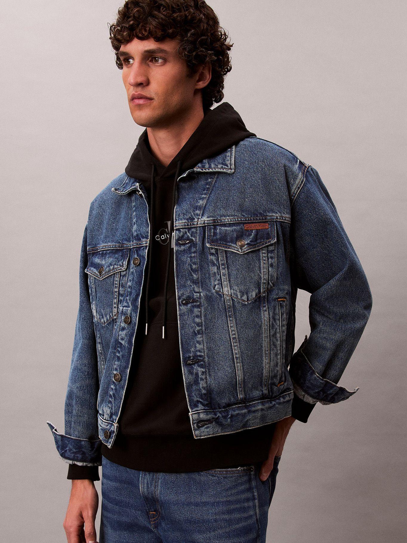 Polerón con Gorro y Tejido Felpa Negro Calvin Klein-3