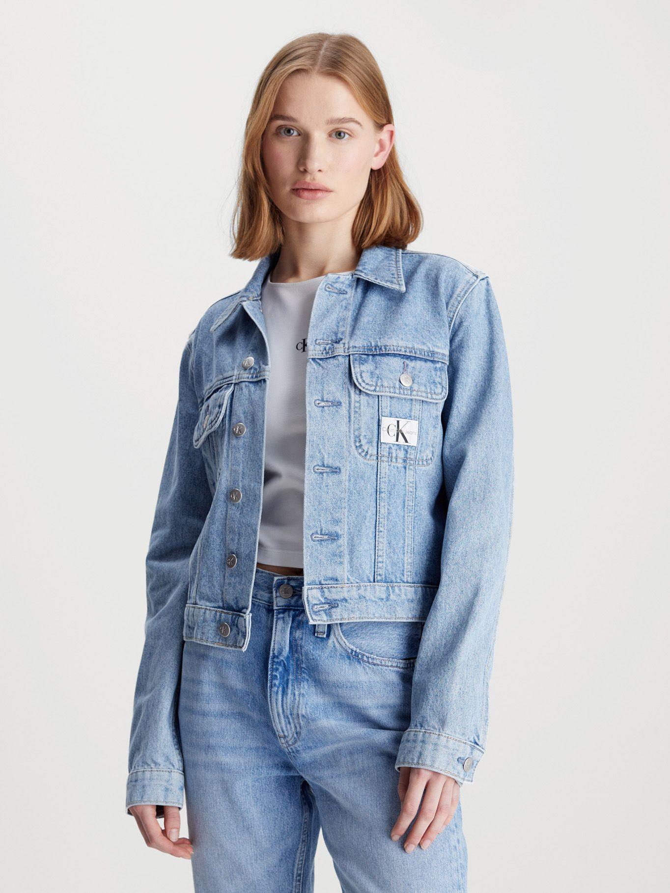 Chaqueta Denim Cropped 90 Azul Calvin Klein-0