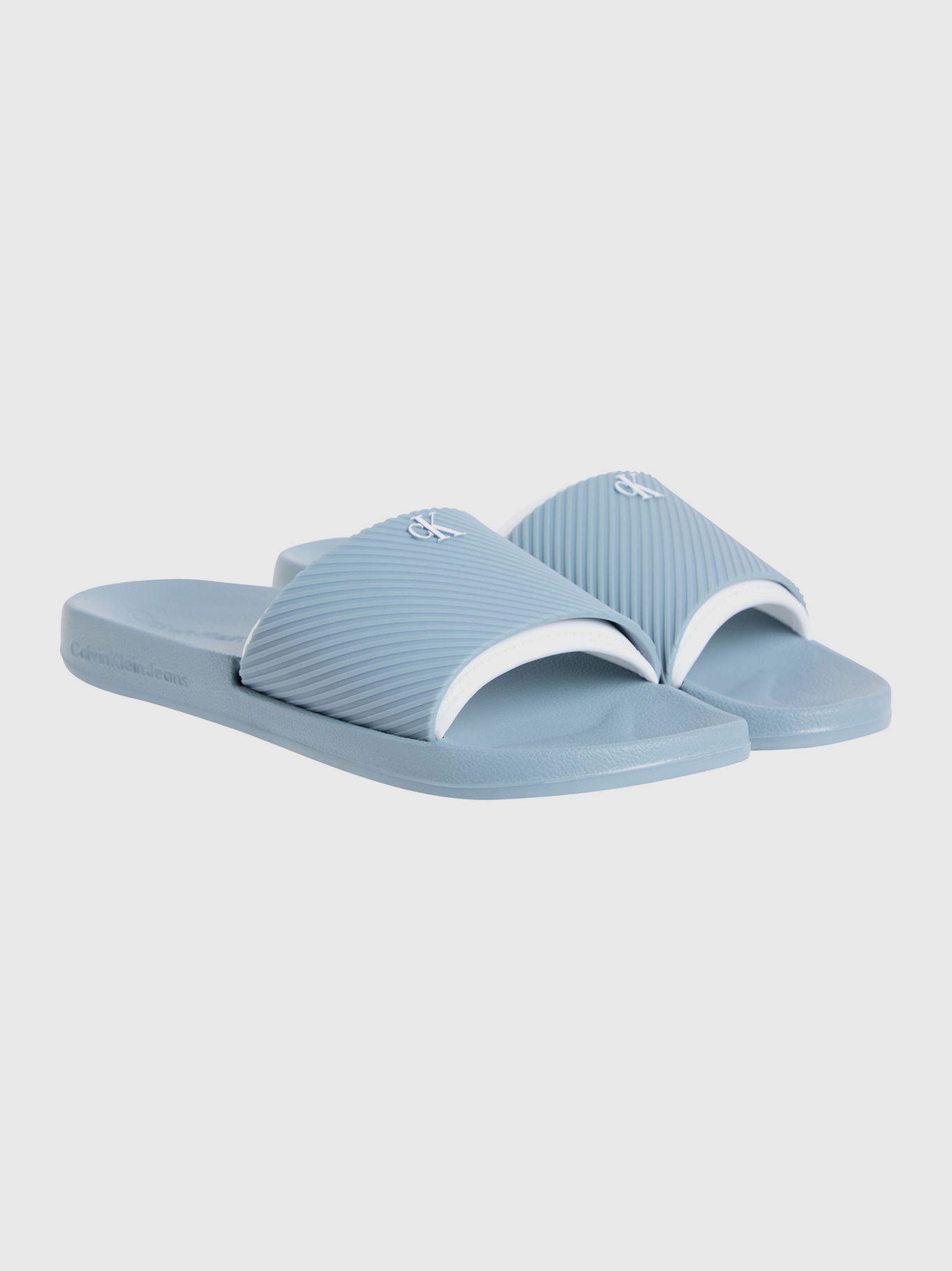 Sandalia Slide Rubber Azul Calvin Klein-0