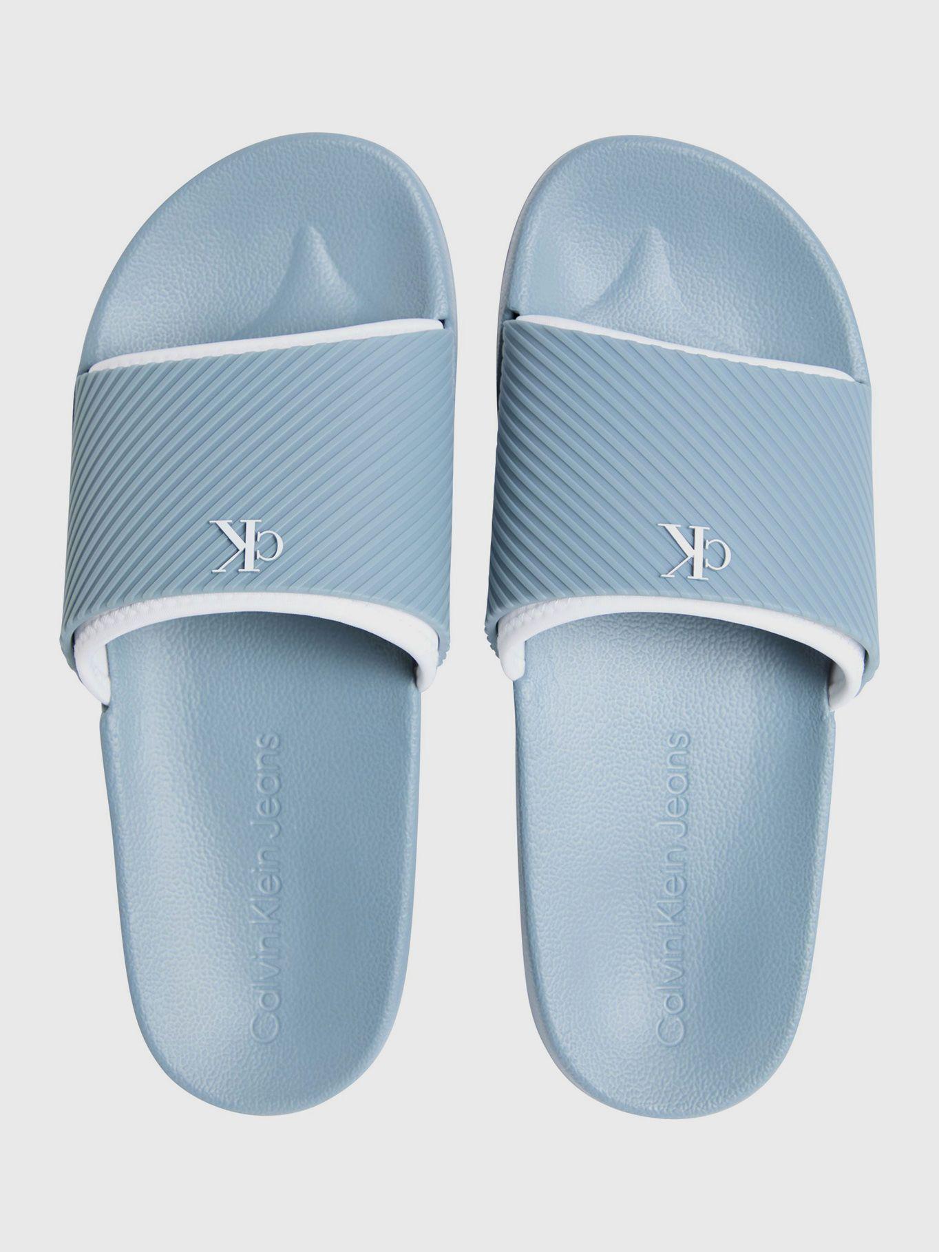 Sandalia Slide Rubber Azul Calvin Klein-2