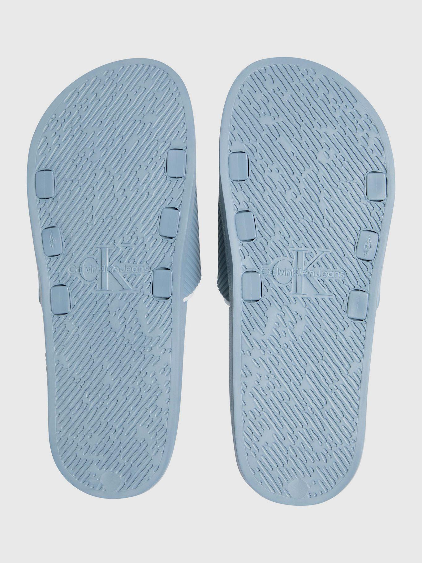 Sandalia Slide Rubber Azul Calvin Klein-3