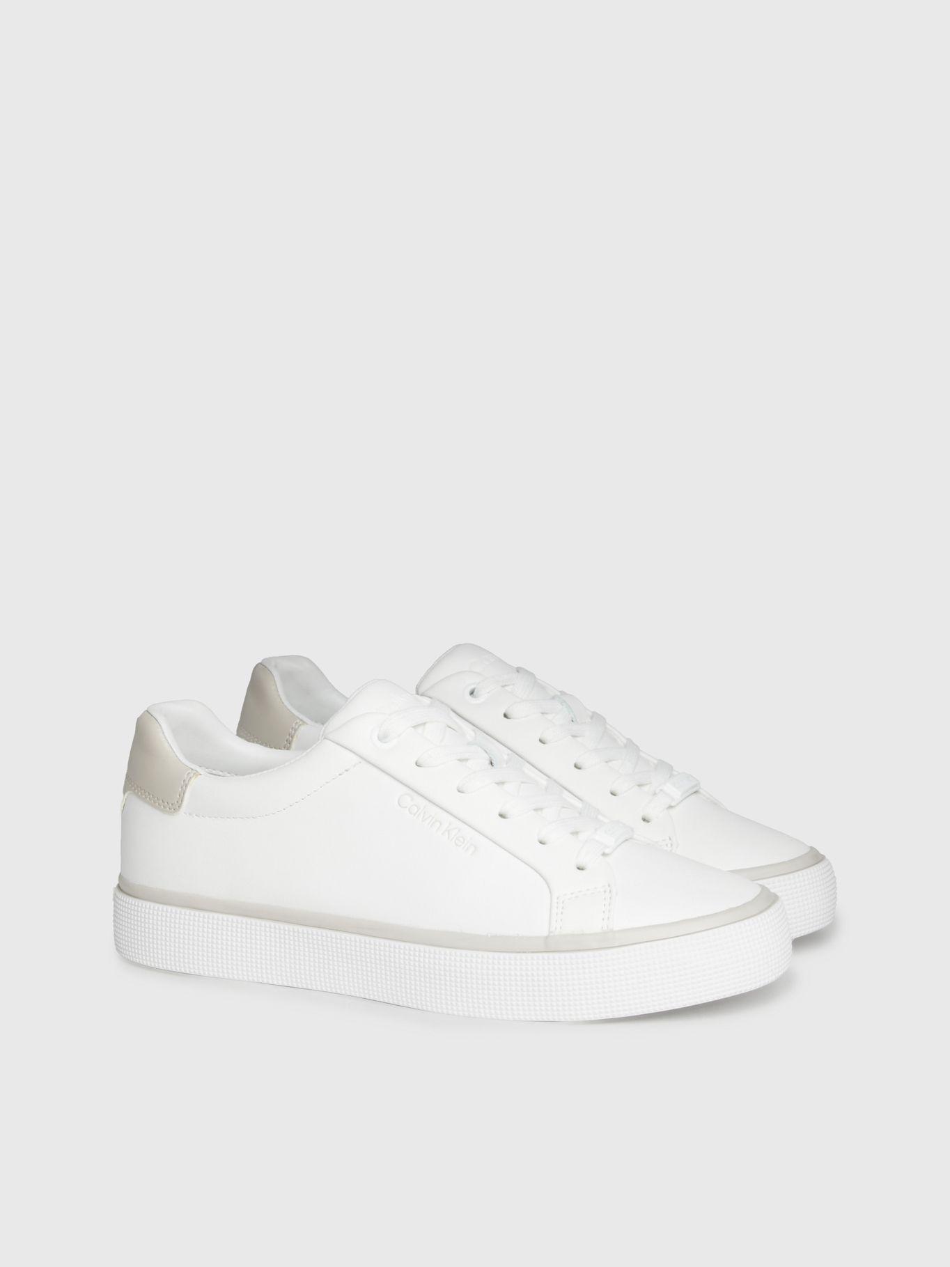 Zapatilla de Cuero Vulc Lace Up Blanco Calvin Klein-0