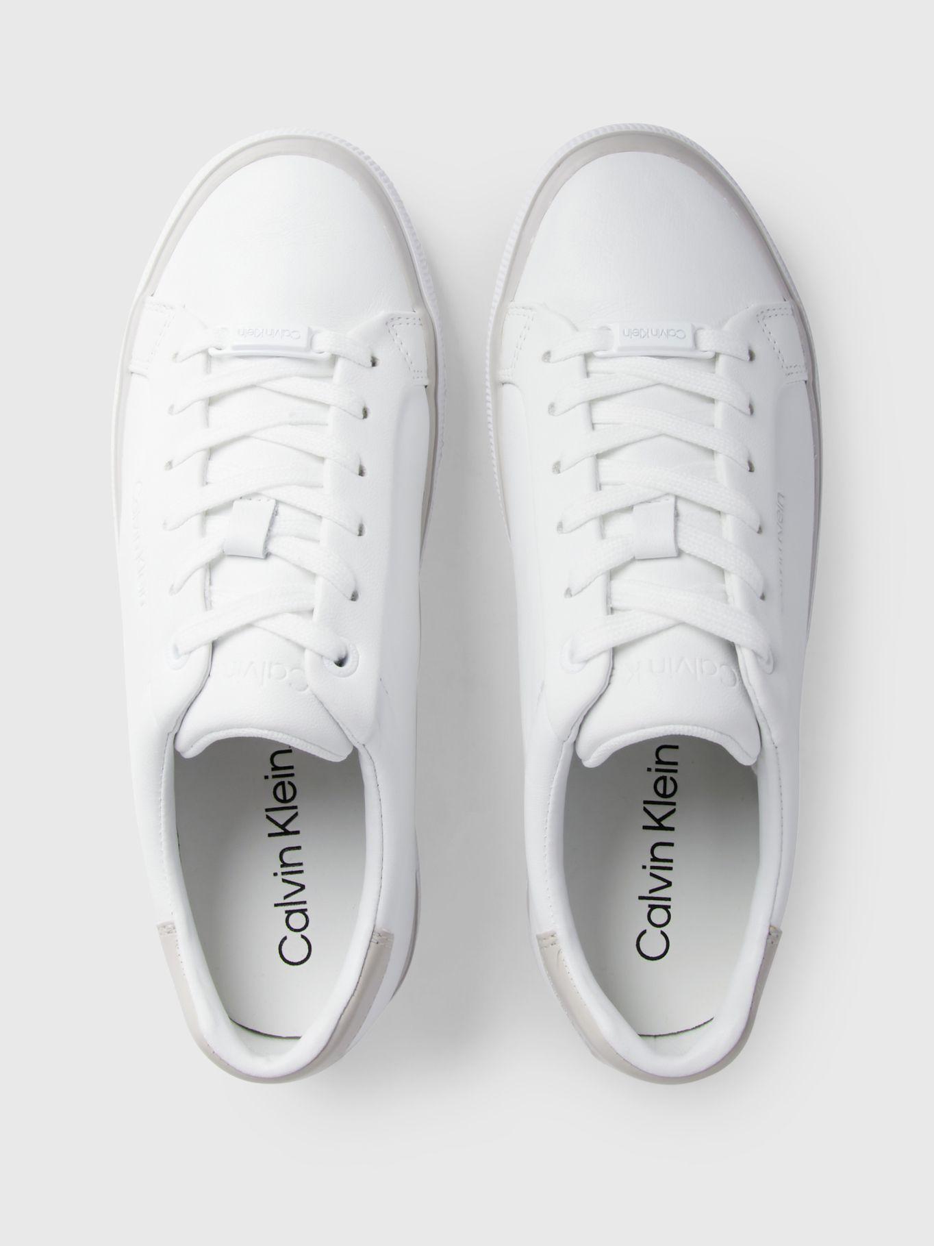 Zapatilla de Cuero Vulc Lace Up Blanco Calvin Klein-2