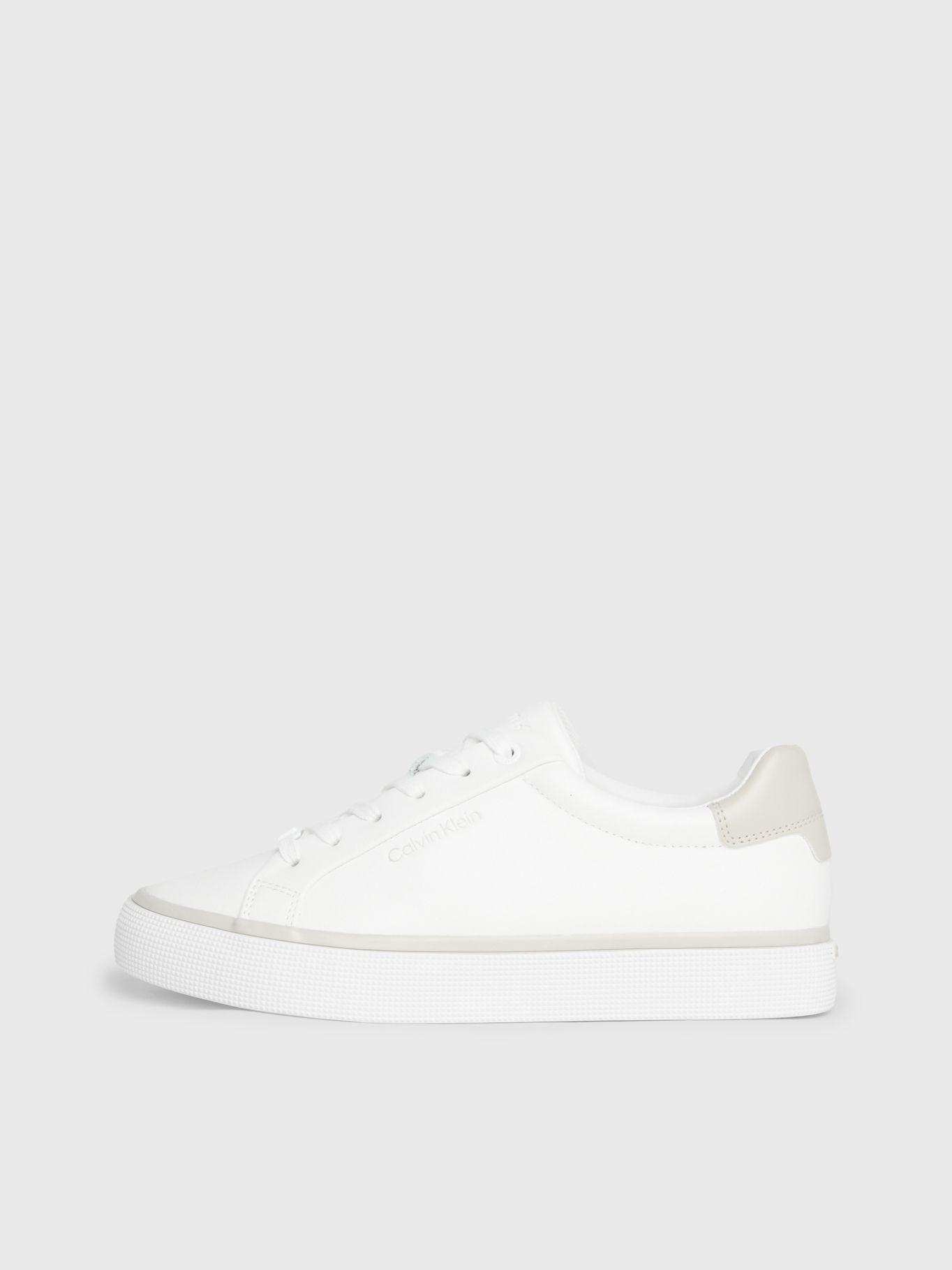 Zapatilla de Cuero Vulc Lace Up Blanco Calvin Klein-5