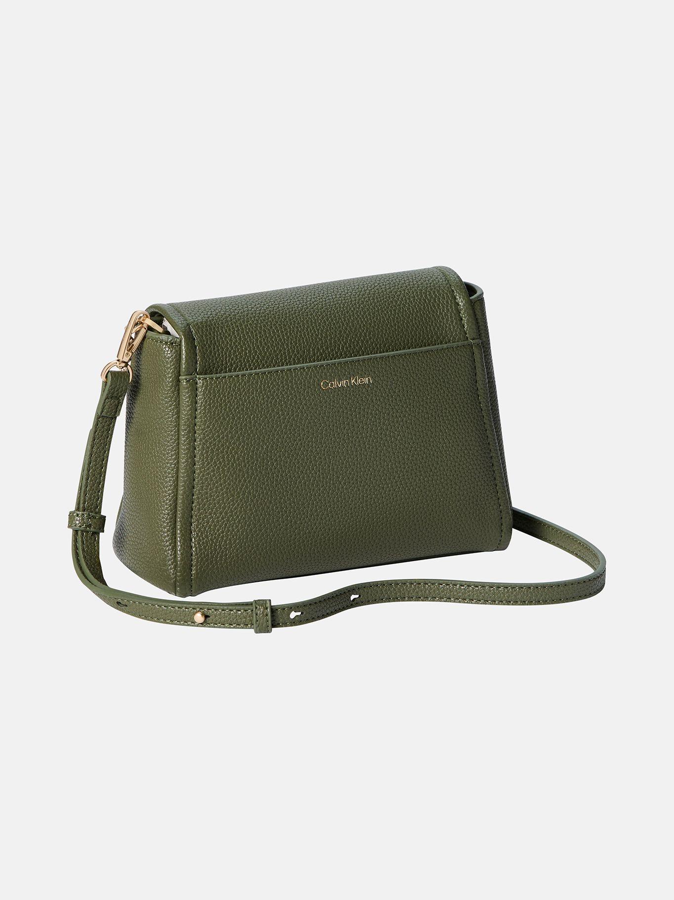 Cartera Cruzada con Emblema Verde Calvin Klein-1
