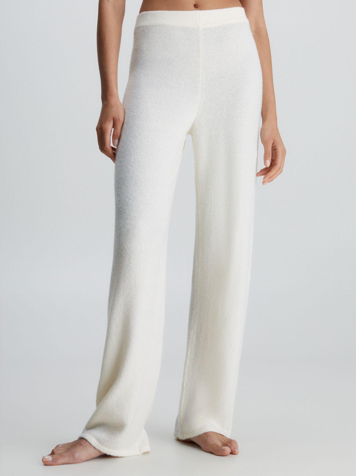 Pantalón Pijama Sweater Lounge Blanco Calvin Klein-0