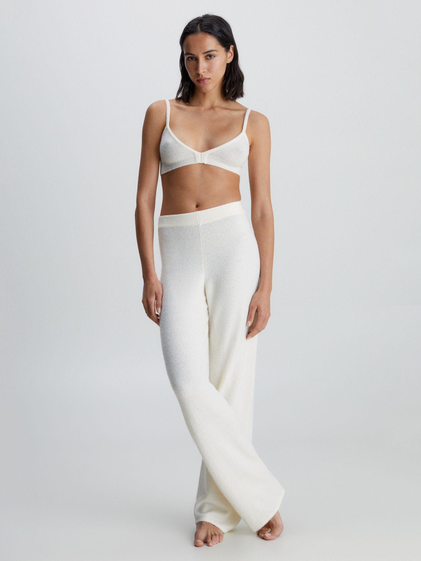Pantalón Pijama Sweater Lounge Blanco Calvin Klein-1