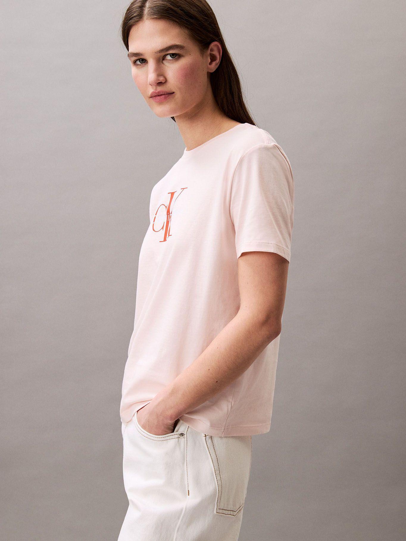 Polera Classic Monogram Hero Rosado Calvin Klein-3