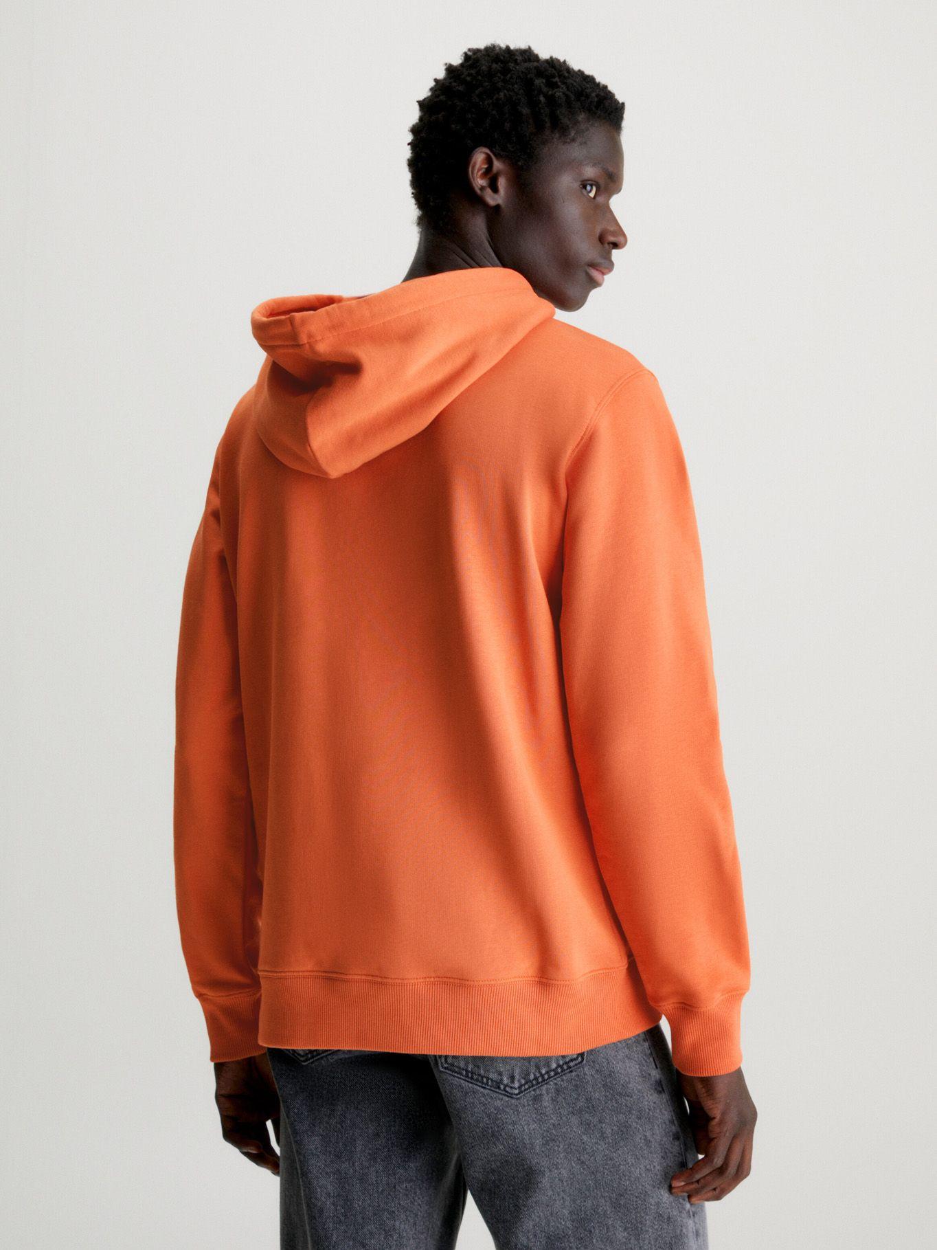 Polerón Gorro Seasonal Monologo Naranja Calvin Klein-2