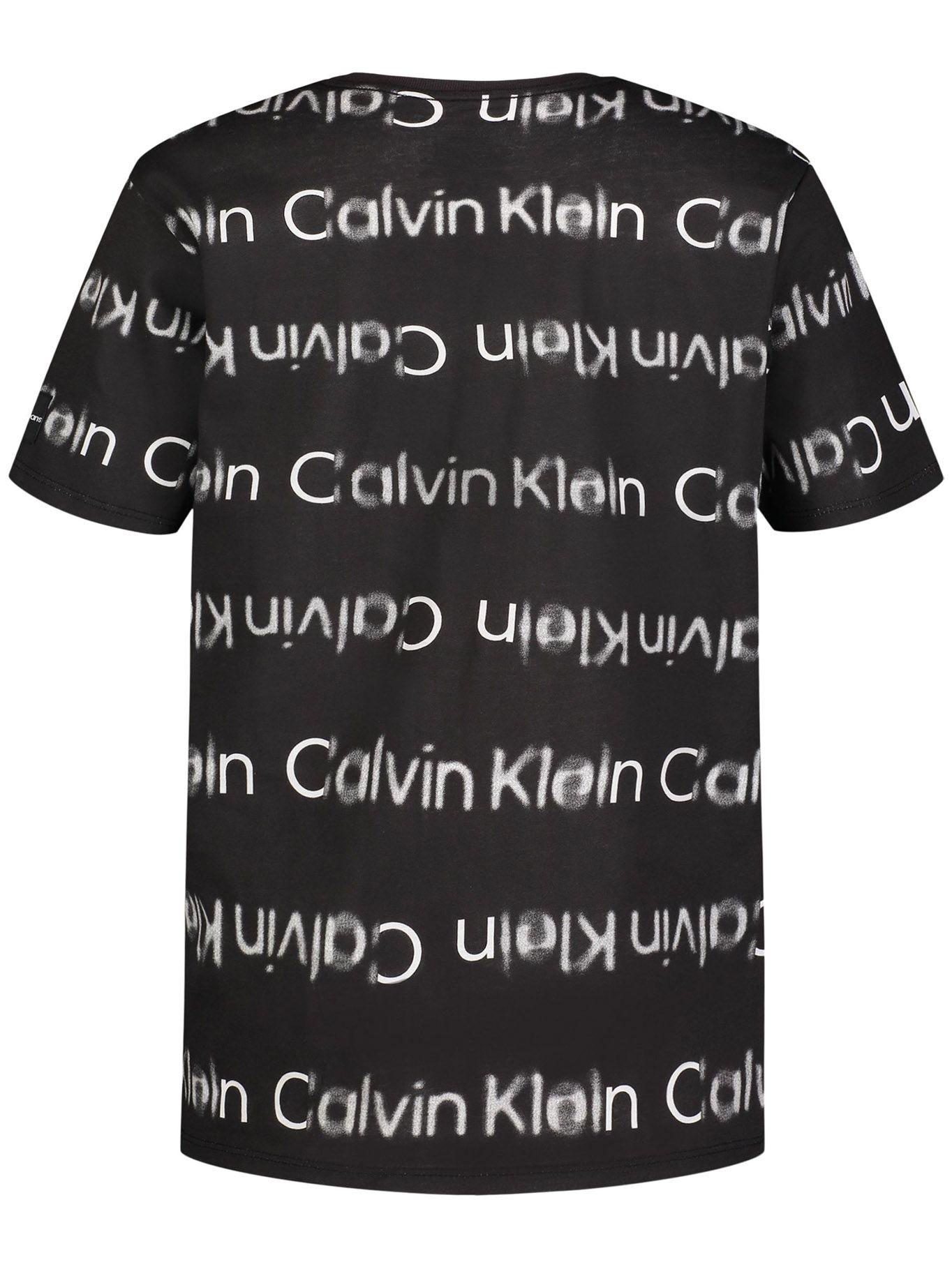 Polera Block It Blur Print Negro Calvin Klein-1