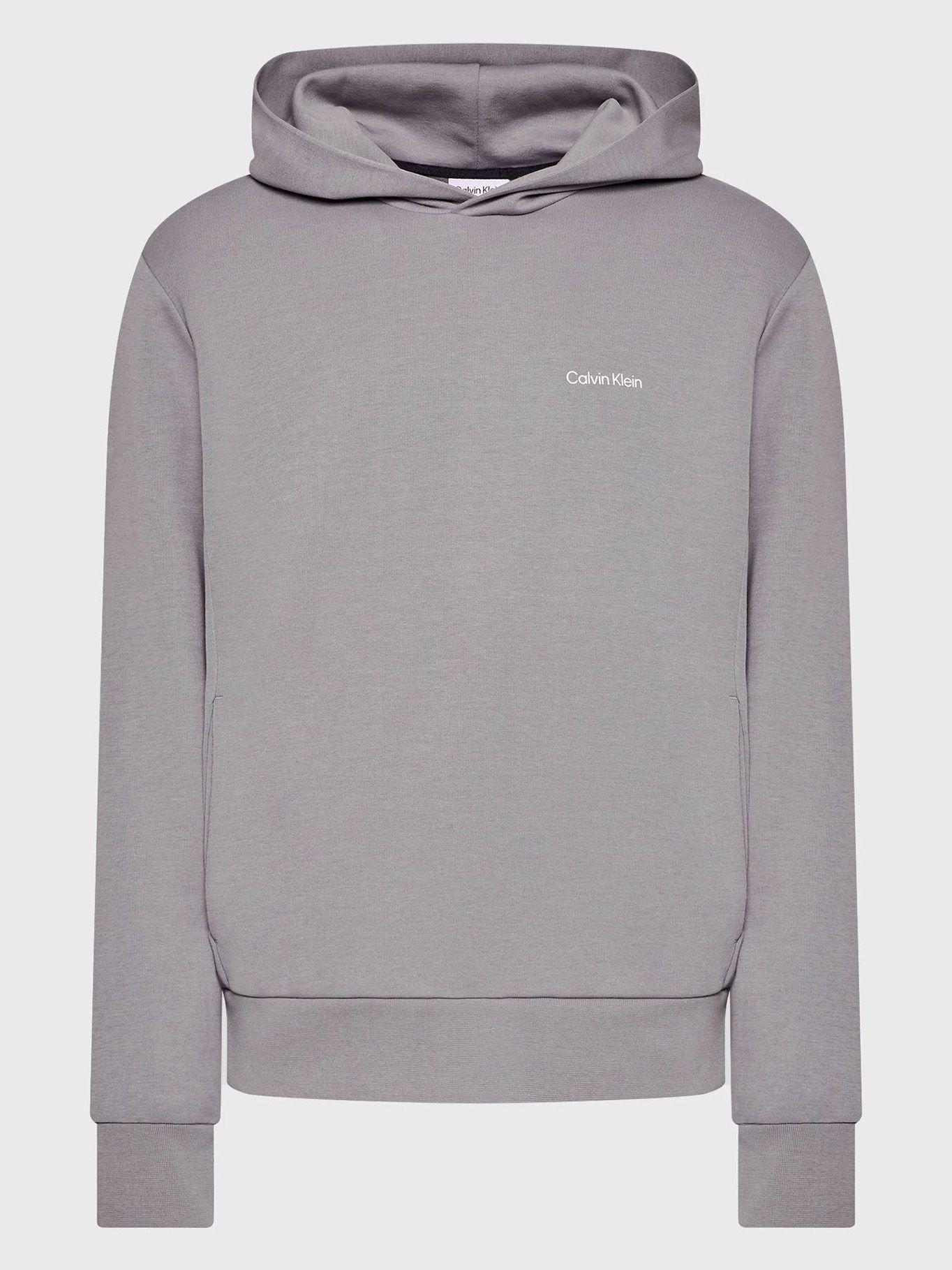 Hoodie Micro Logo Gris Calvin Klein-3