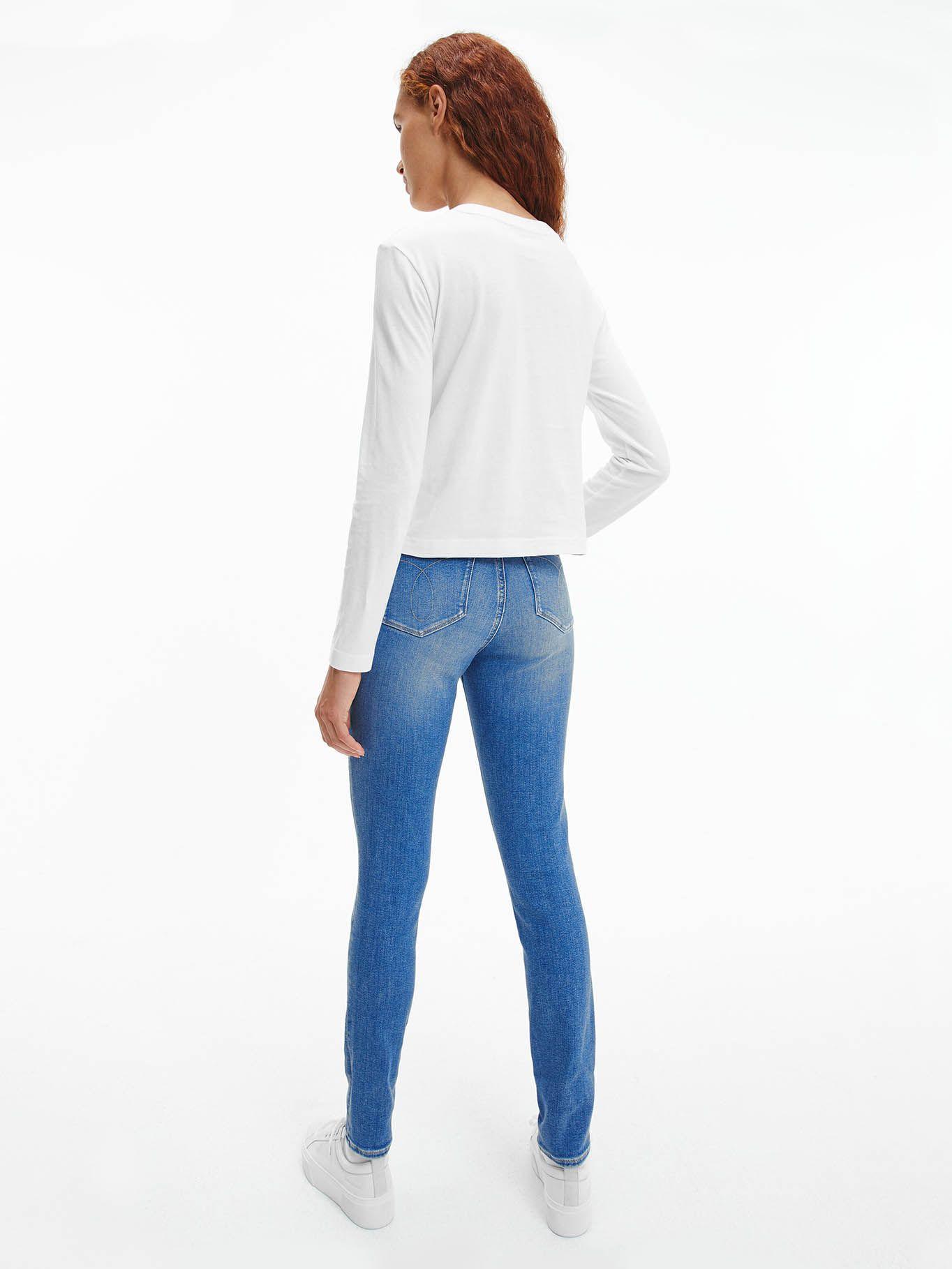 Polera Ls Shrunken Blanco Calvin Klein-2