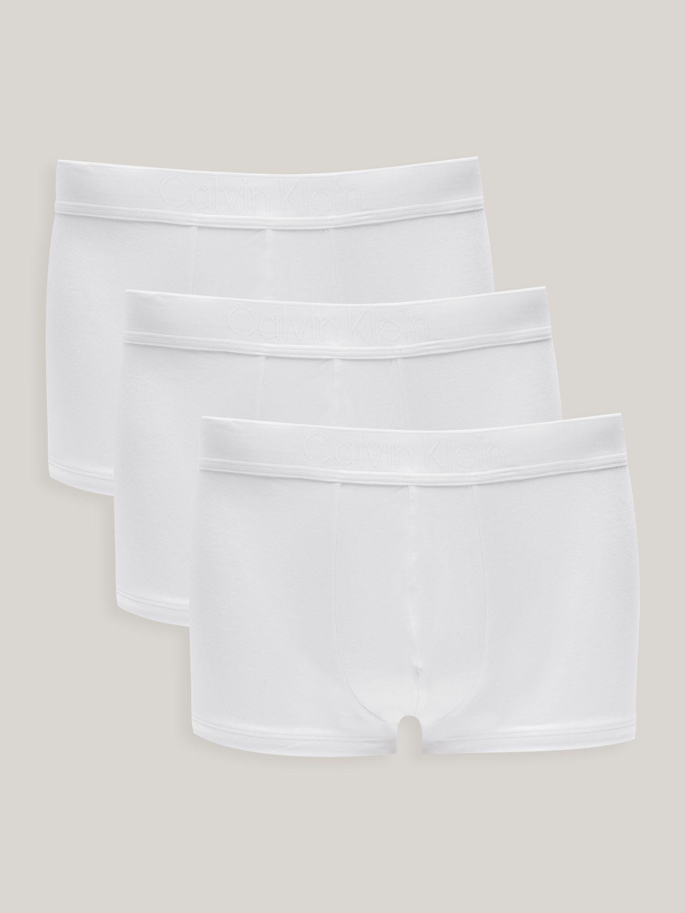 Pack 3 Bóxers Low Rise Trunk 10 Blanco Calvin Klein-0
