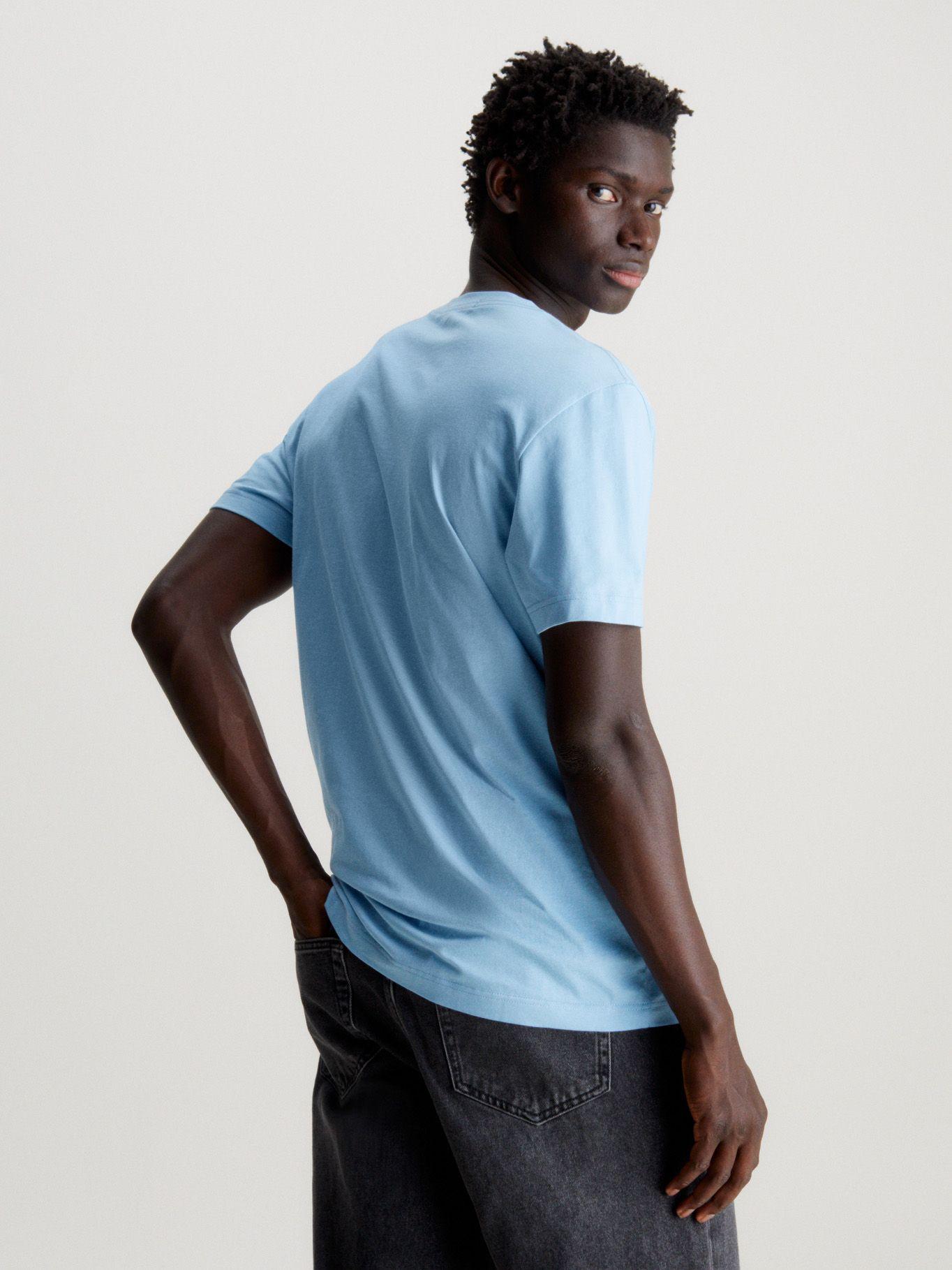 Polera Monogram Echo Graphic Azul Calvin Klein-2