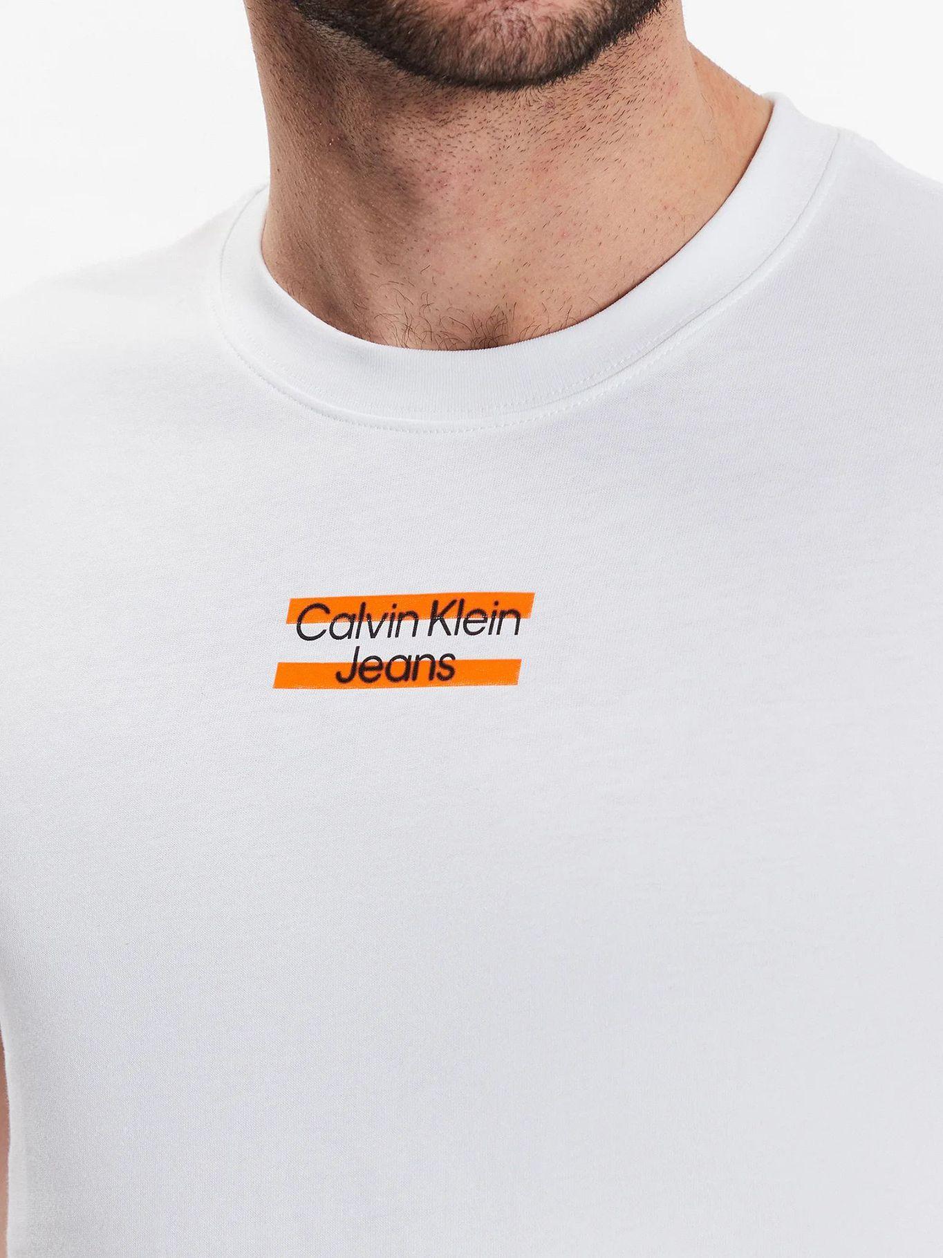Camiseta slim con logo Blanco Calvin Klein J30J322872-YAF-3