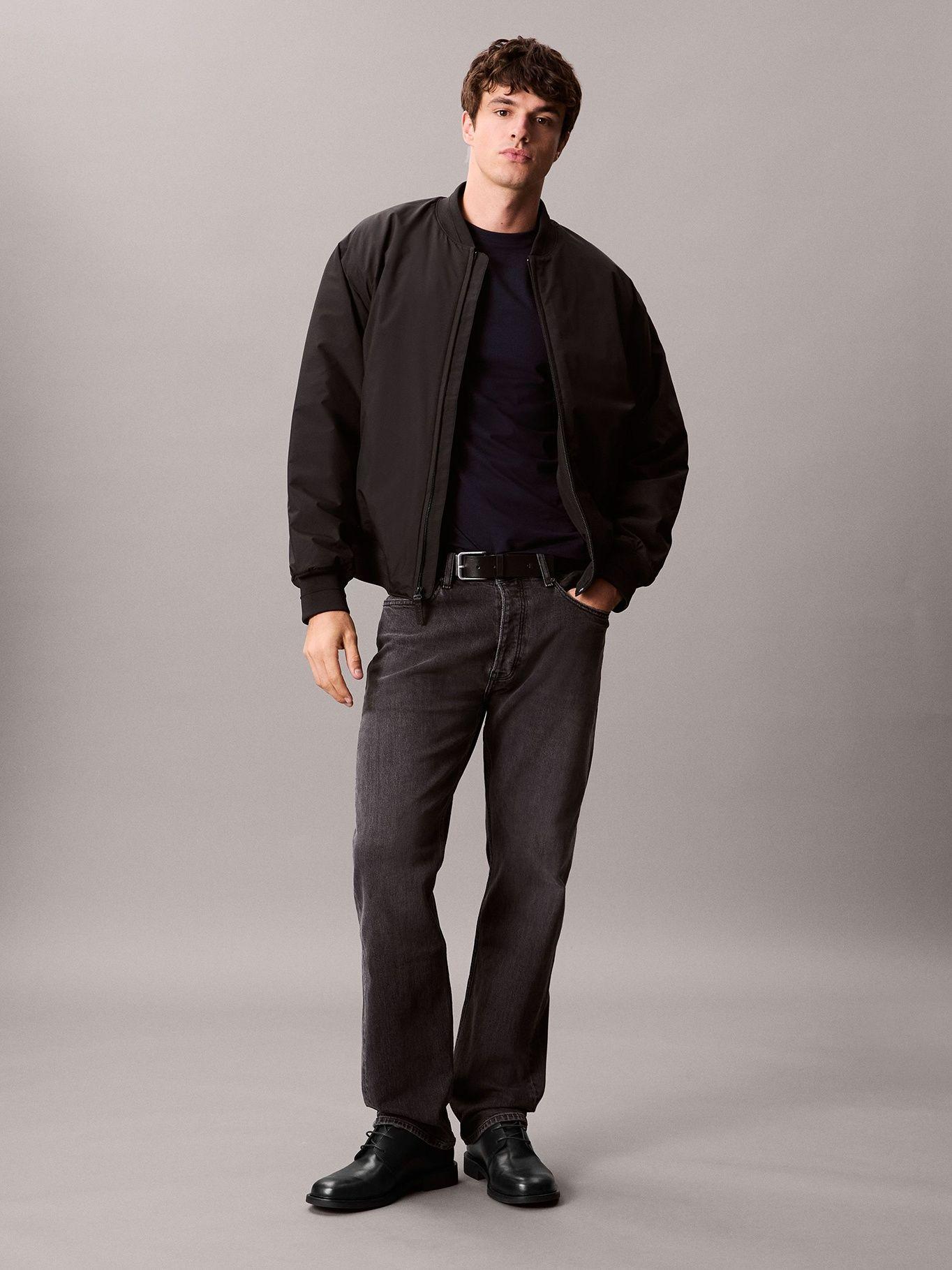 Polera Slim de Manga Corta Azul Calvin Klein-3