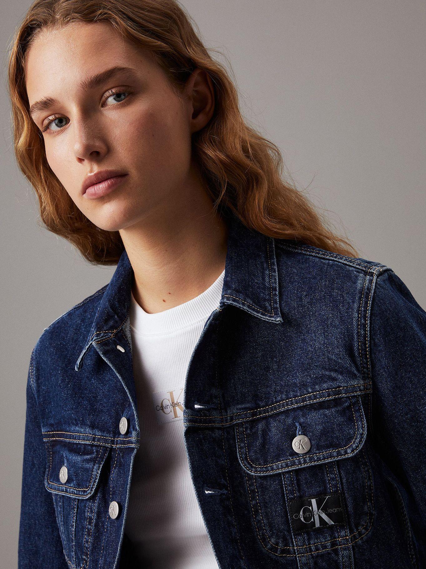 Chaqueta Cropped 90'S Denim Azul Calvin Klein-3