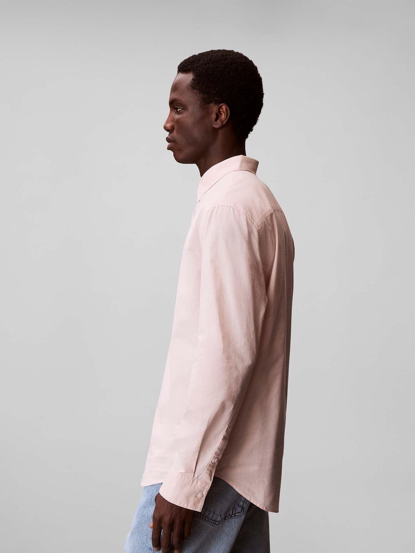 Camisa Oxford y Clásica Rosado Calvin Klein-3