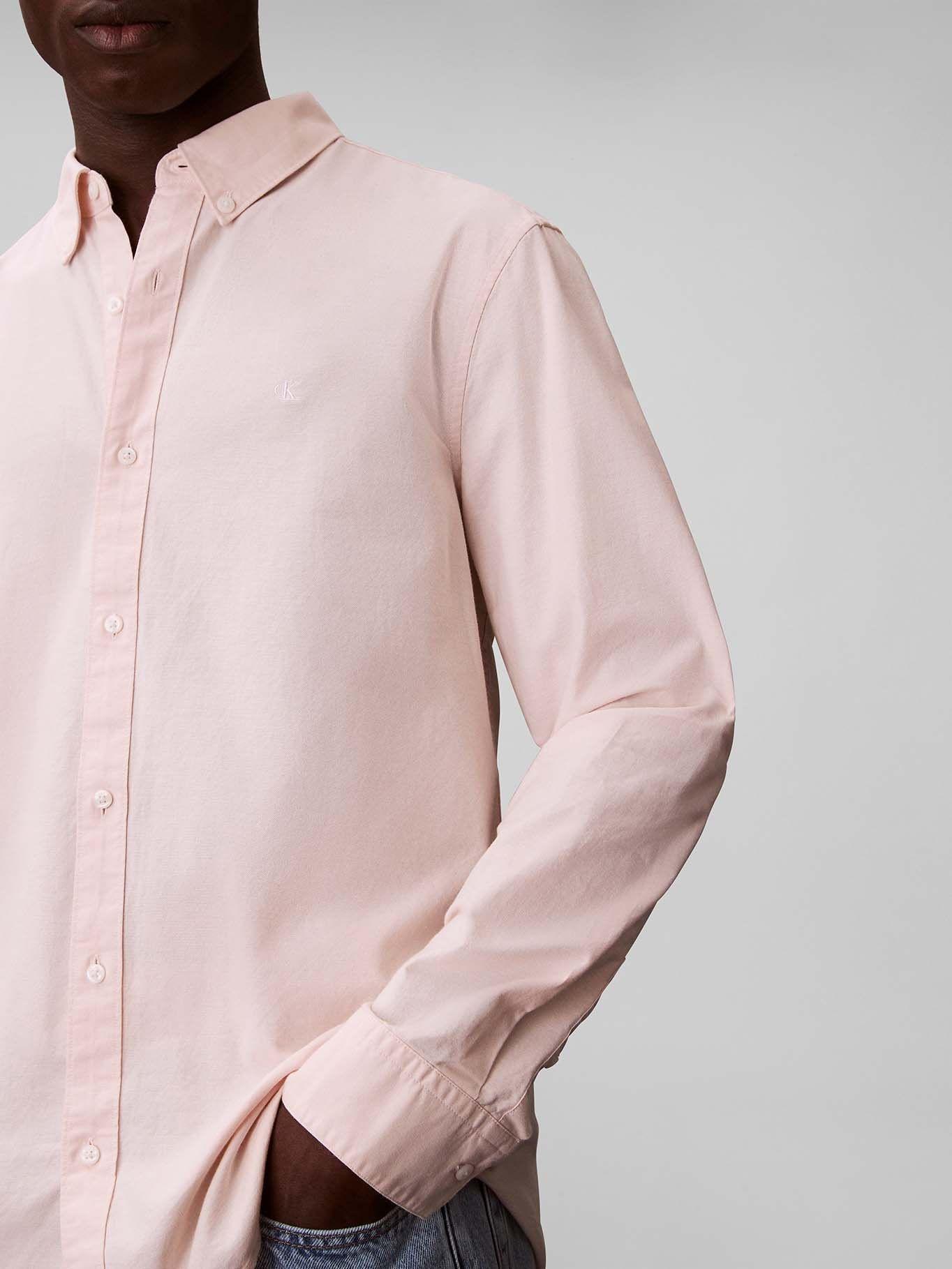 Camisa Oxford y Clásica Rosado Calvin Klein-4
