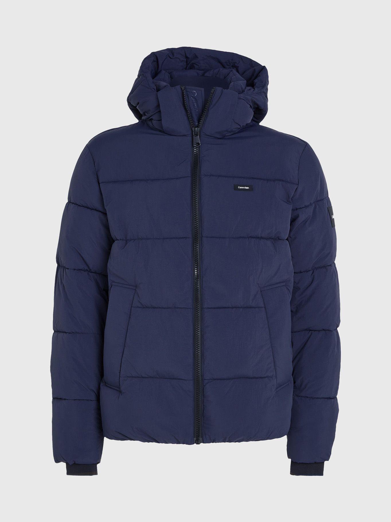 Parka Crinkle Nylon Puffer Azul Calvin Klein-4