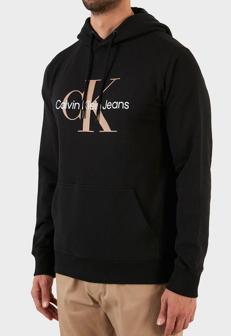 Hoodie Seasonal Monogram Negro 0GP Calvin Klein-1