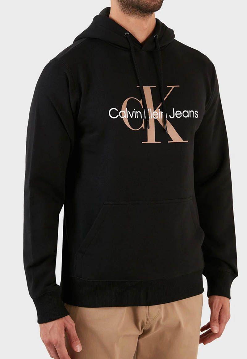 Hoodie Seasonal Monogram Negro 0GP Calvin Klein-3