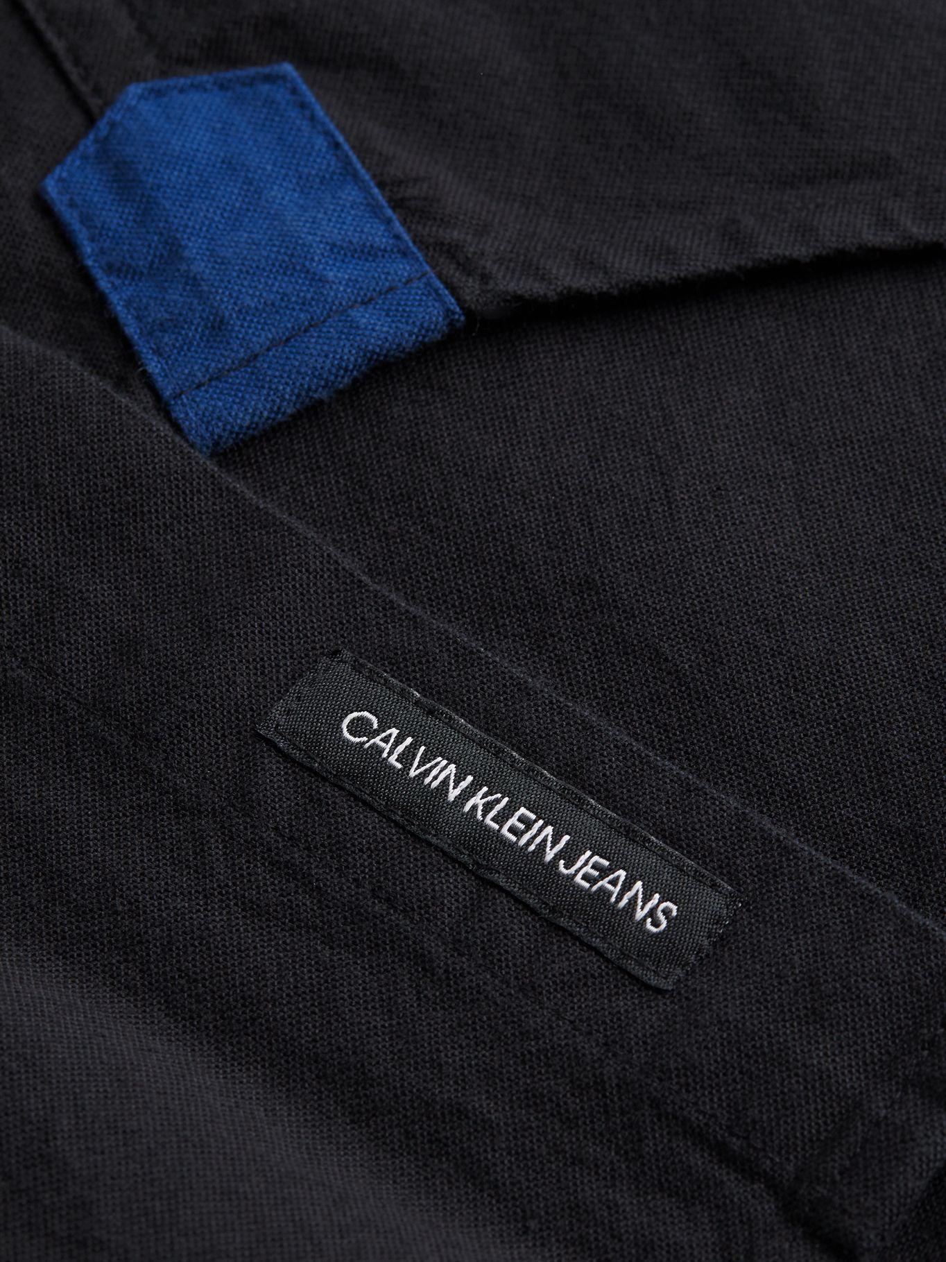 Camisa Oxford Solid Negro Calvin Klein-4