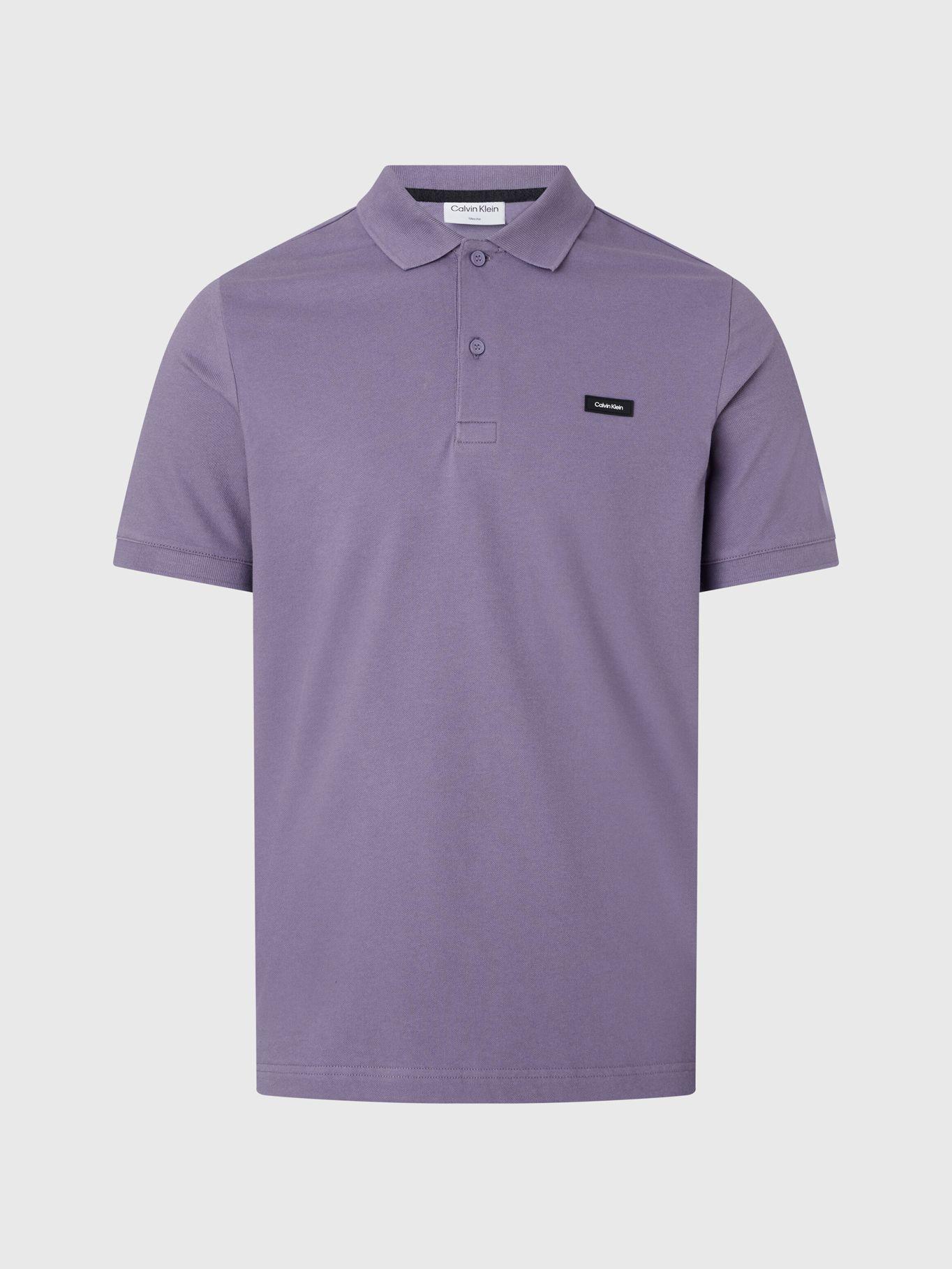 Polo Slim Button  Morado Calvin Klein-4