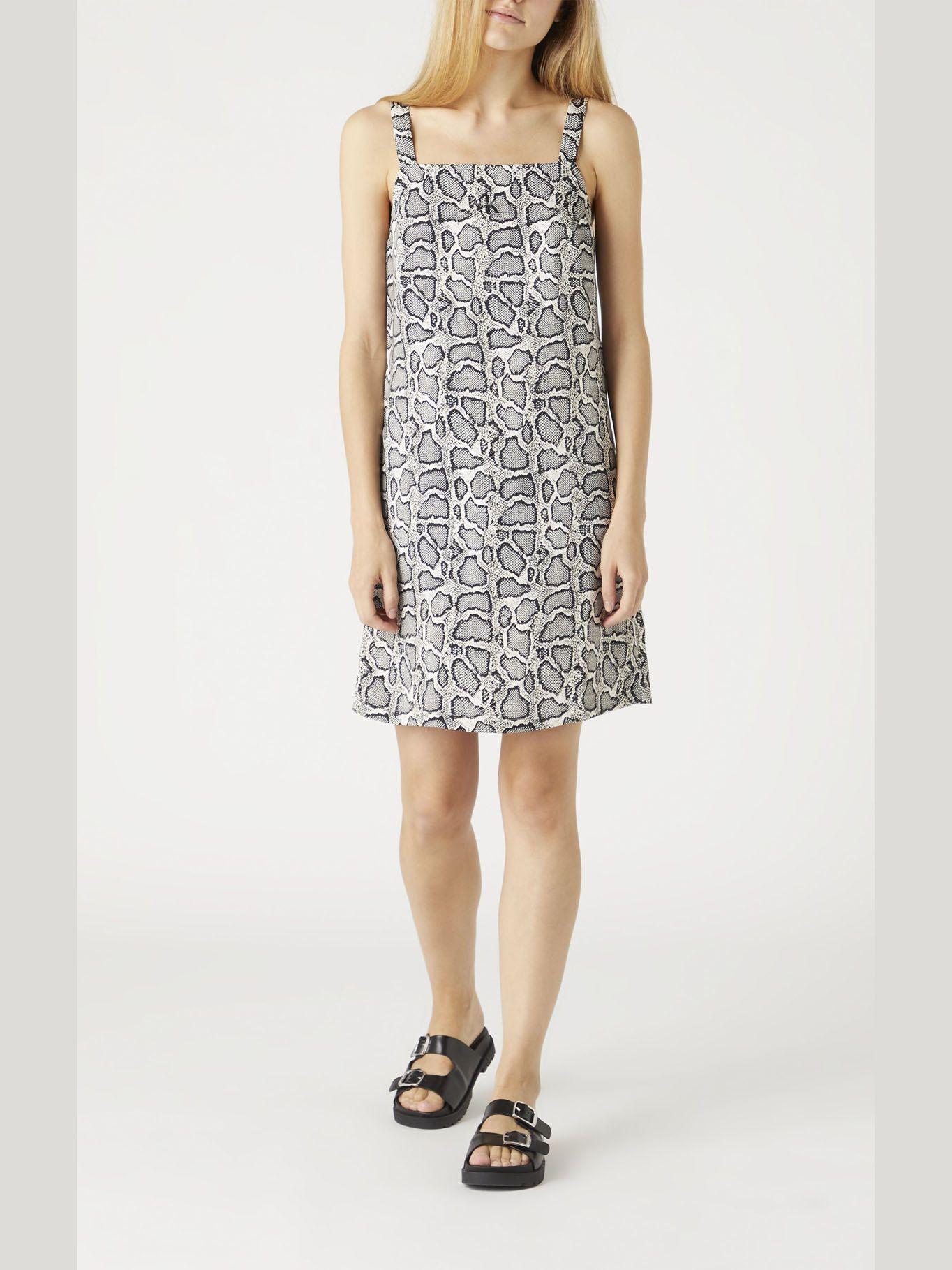 Vestido Wide Straps Print Calvin Klein-0