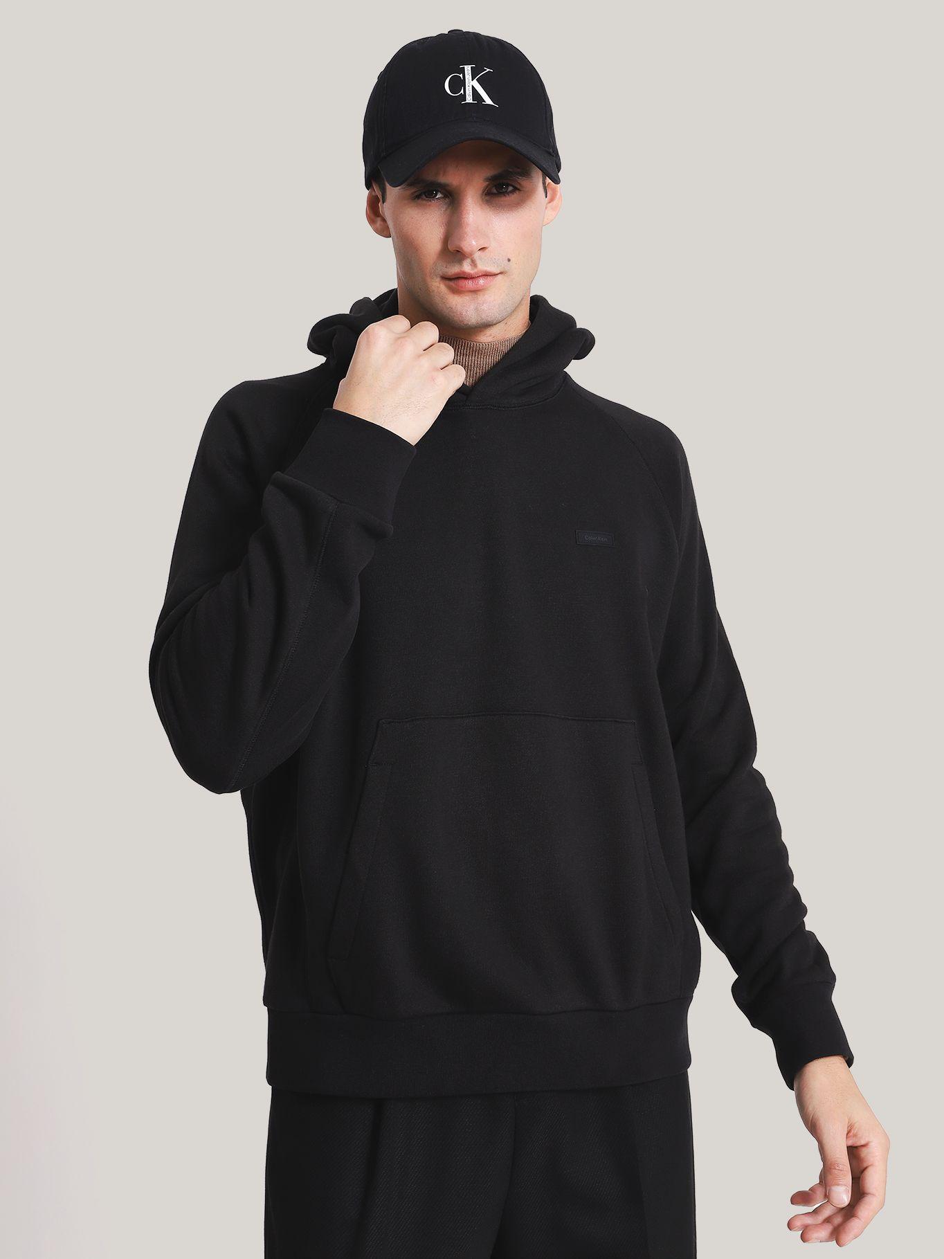 Polerón con Gorro Soft Cotton Modal Negro Calvin Klein-0