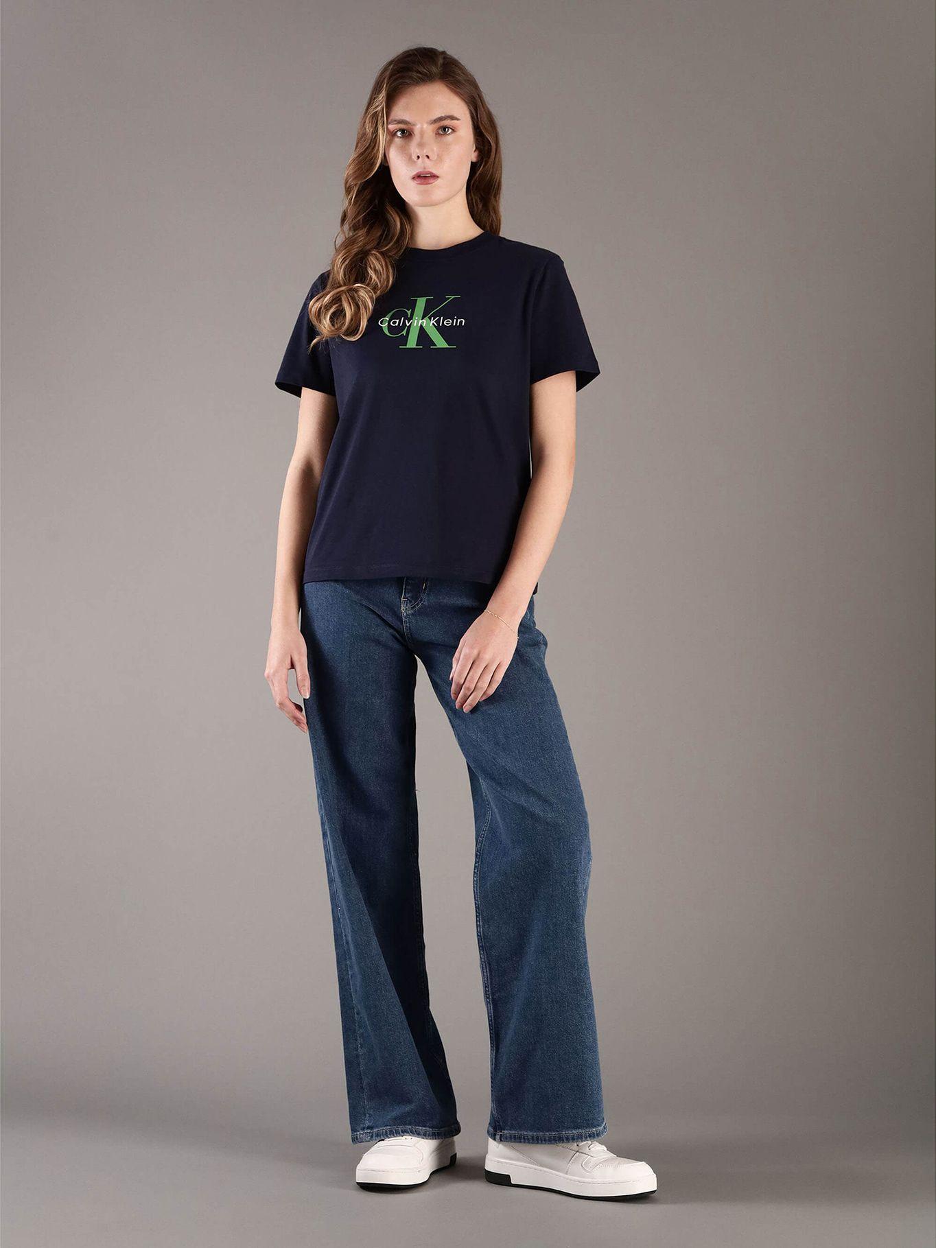 Polera Clásica Monograma-Estampado Azul Calvin Klein-1