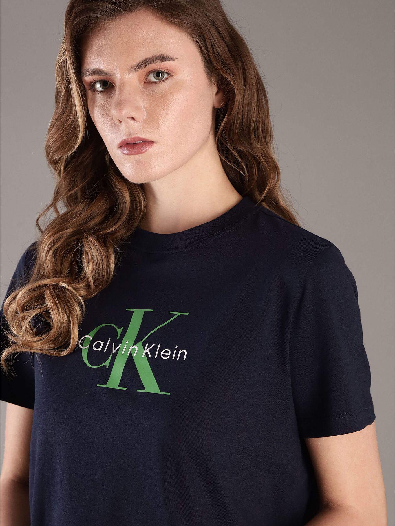 Polera Clásica Monograma-Estampado Azul Calvin Klein-3