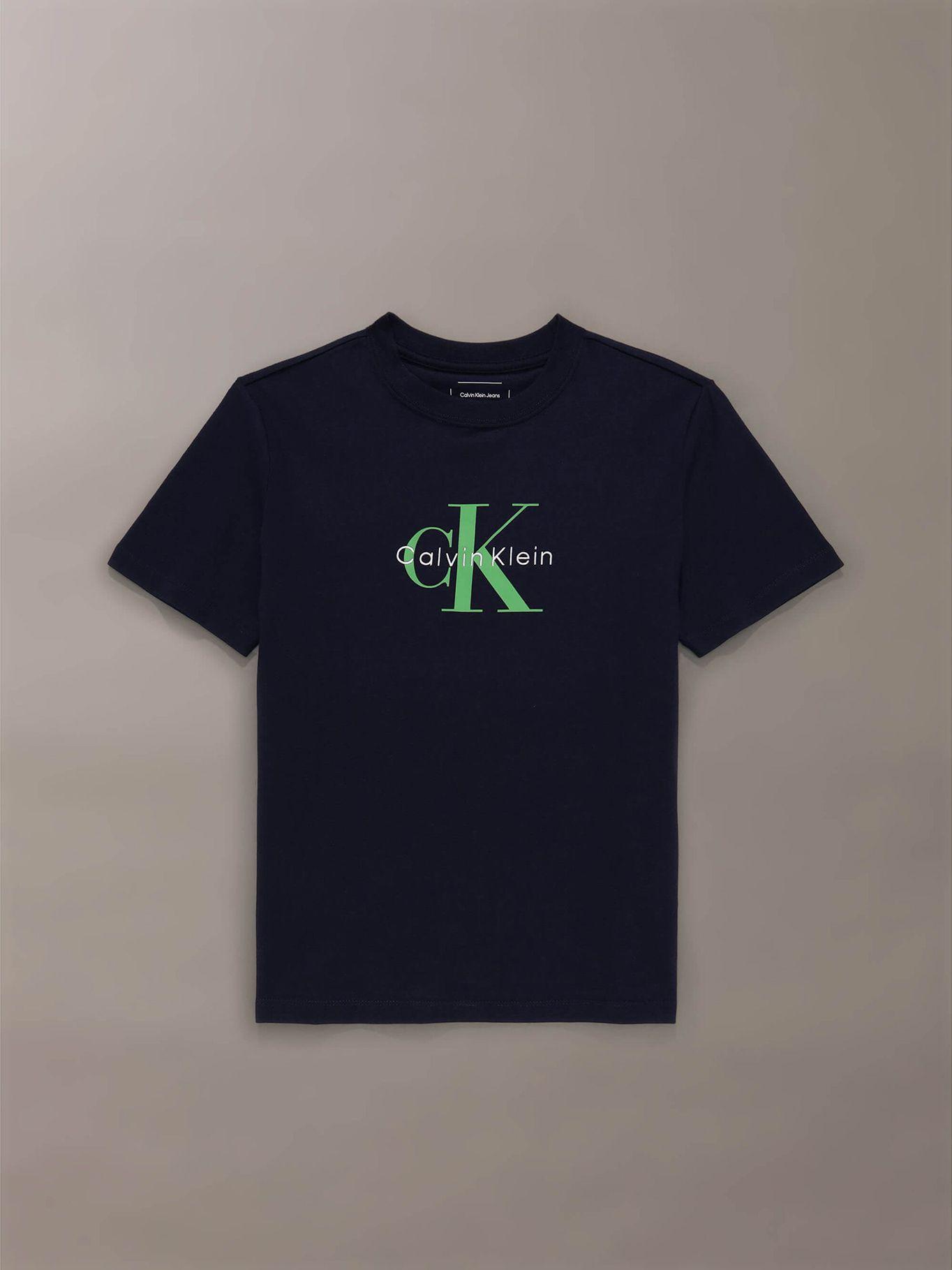 Polera Clásica Monograma-Estampado Azul Calvin Klein-4