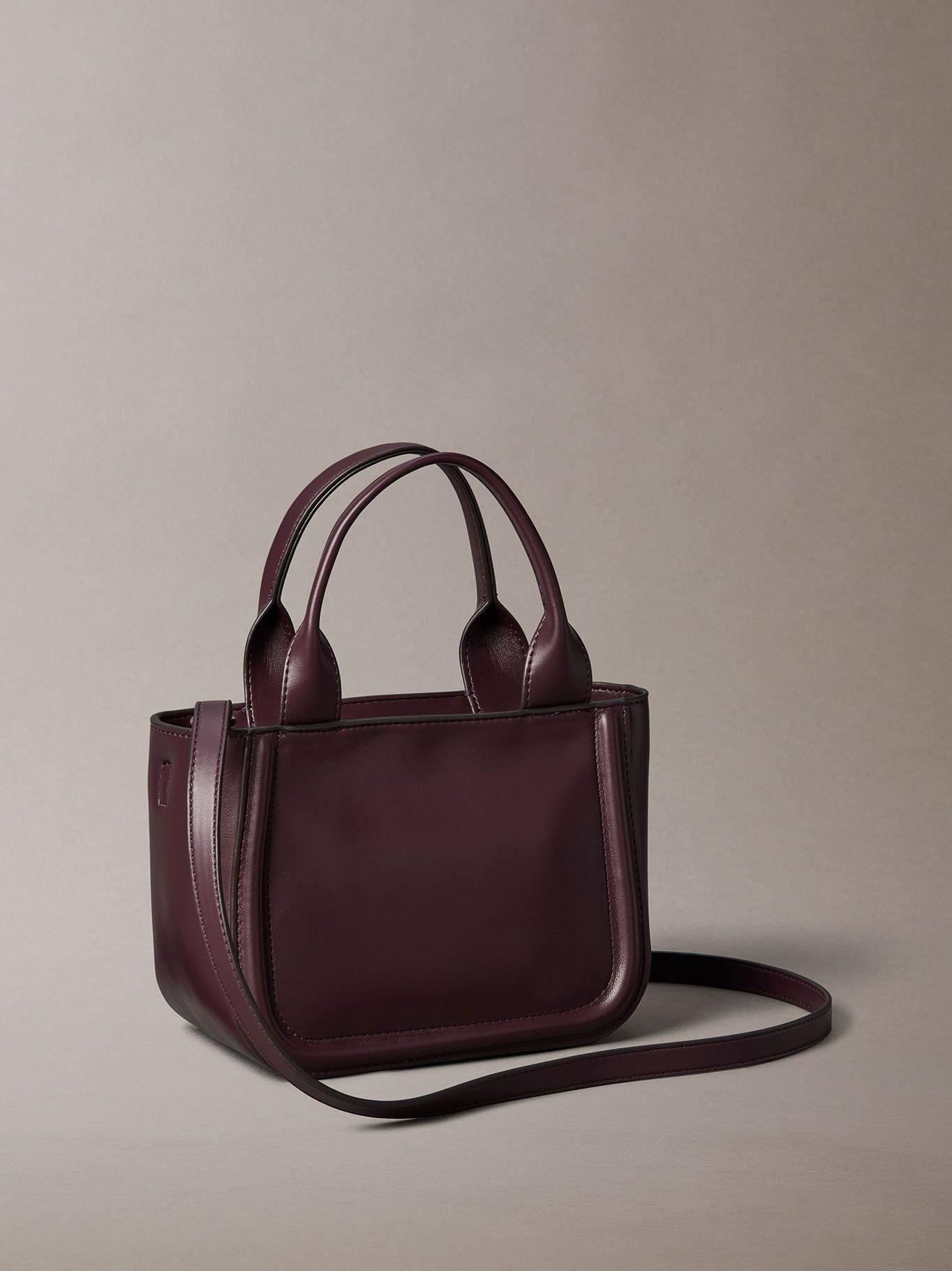 Cartera Tote Pequeña Con Logo Marrón Calvin Klein-2