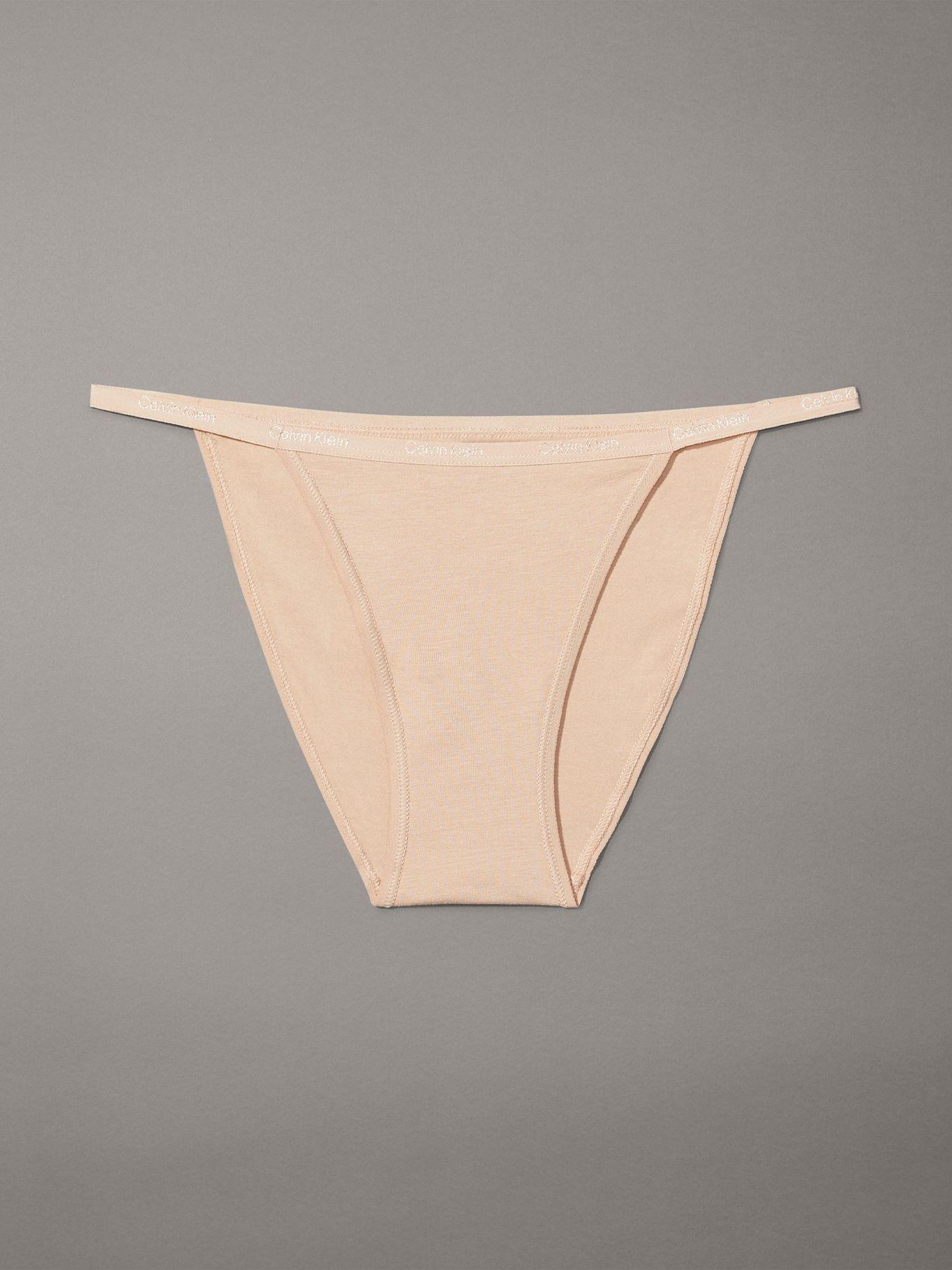 Calzón Bikini Mujer Ideal Cotton Beige Calvin Klein-4
