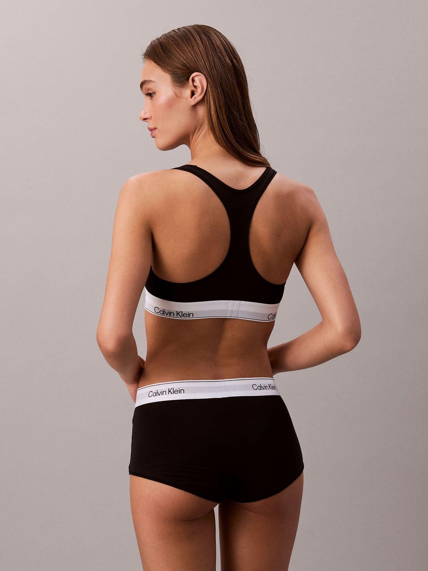 Bralette Unlined/Icon Cotton Modal Negro Calvin Klein-2