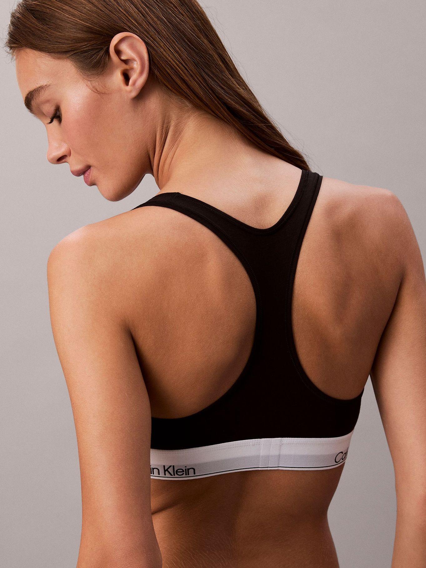Bralette Unlined/Icon Cotton Modal Negro Calvin Klein-5