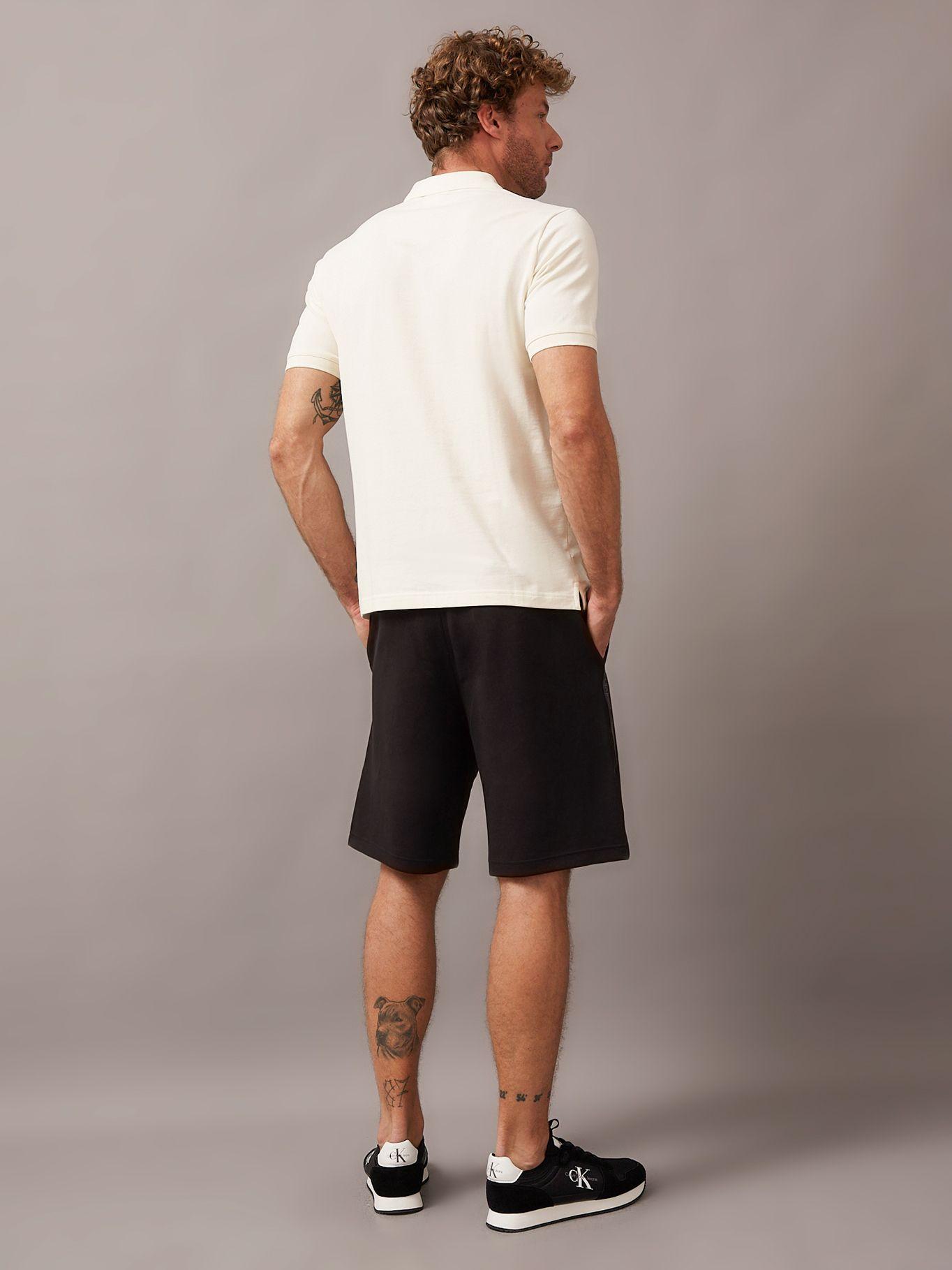 Polo Hombre Stretch Slim Blanco Calvin Klein-1
