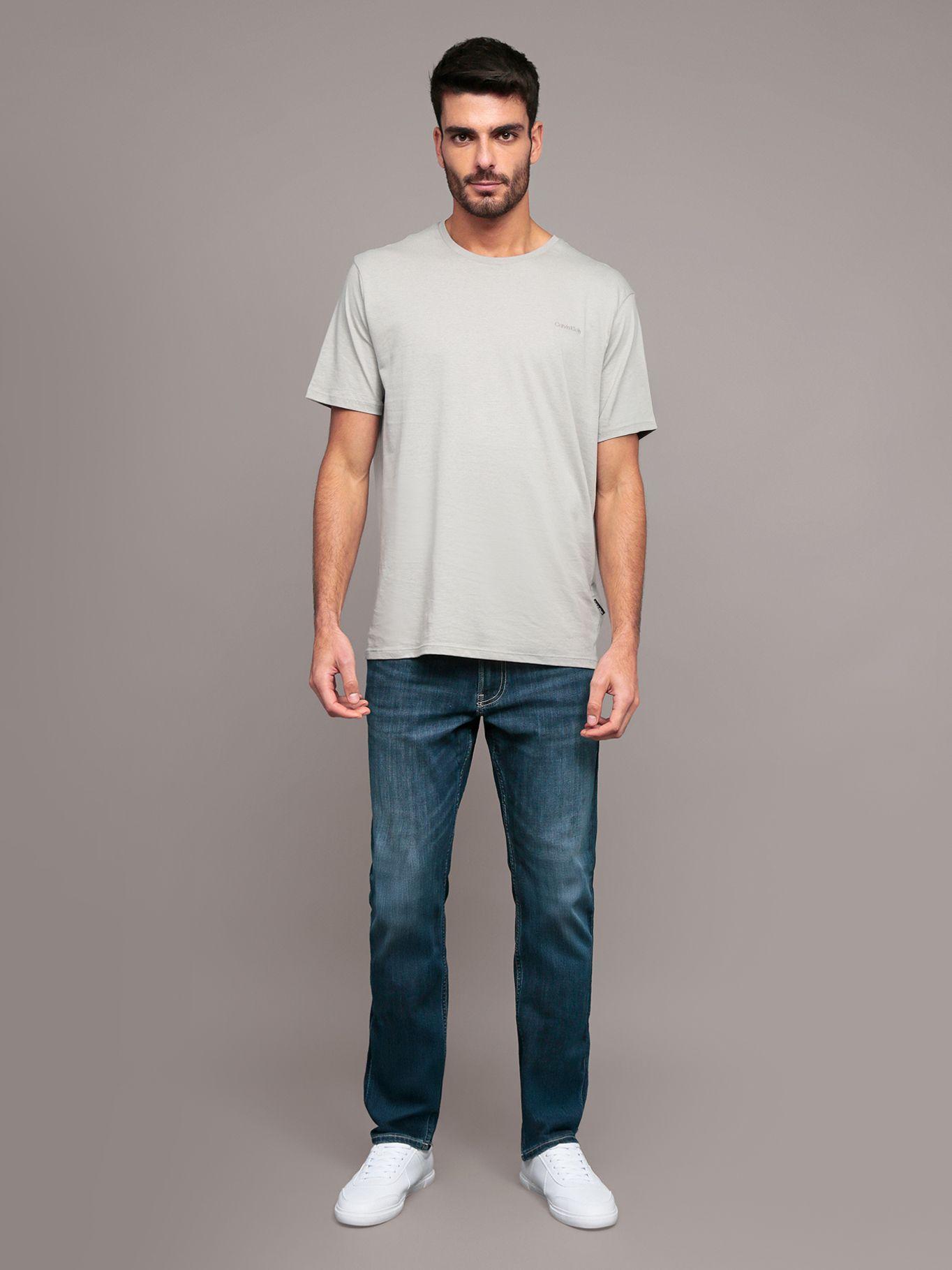 Jeans Luster con efecto desteñido azul Calvin Klein-0