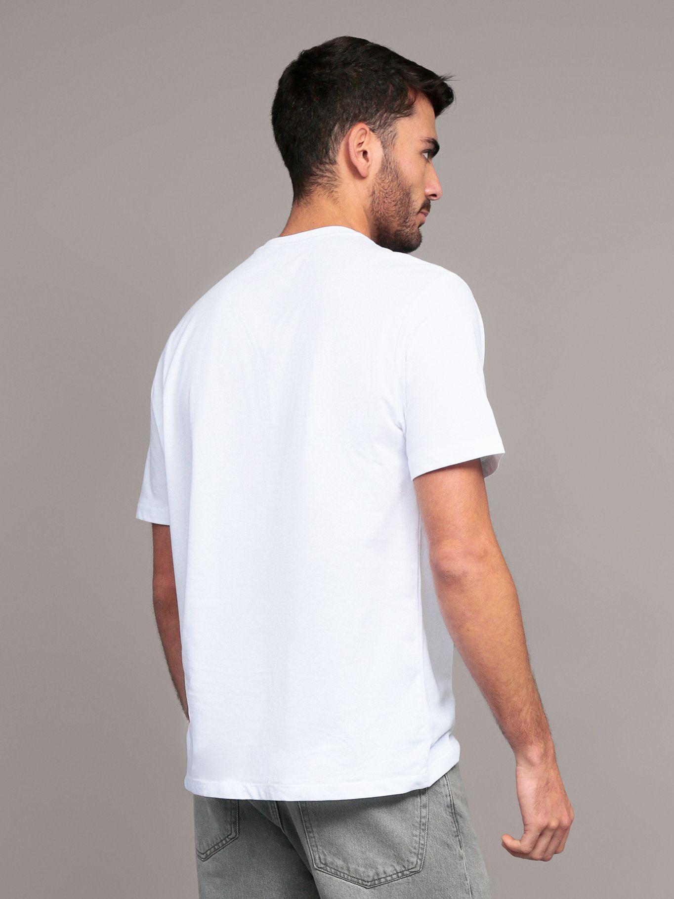 Polera Texture Blocked Piping Blanco Calvin Klein-3
