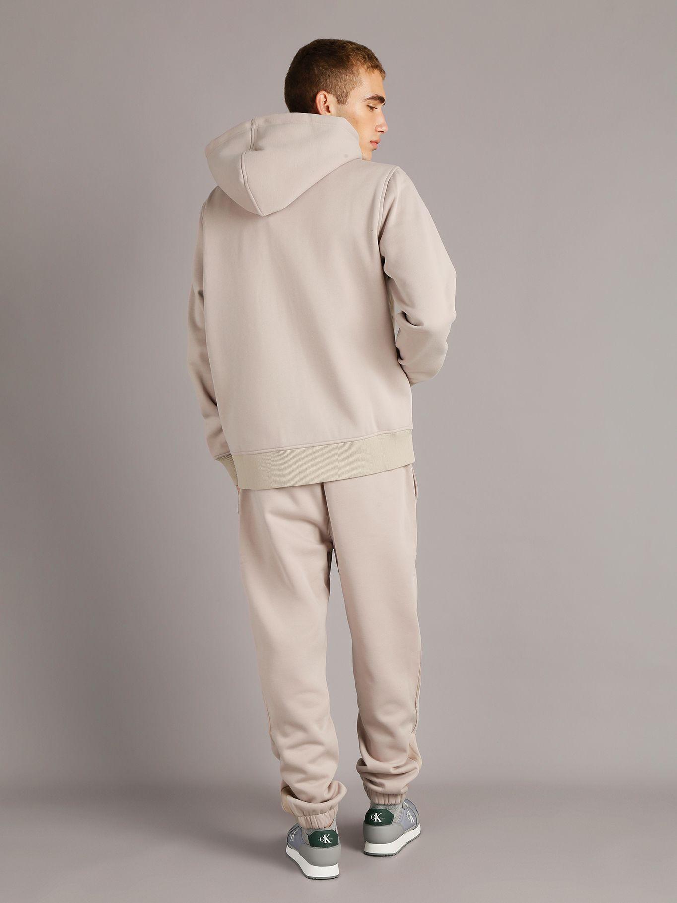 Polerón con Gorro Logo Tape Beige Calvin Klein-2