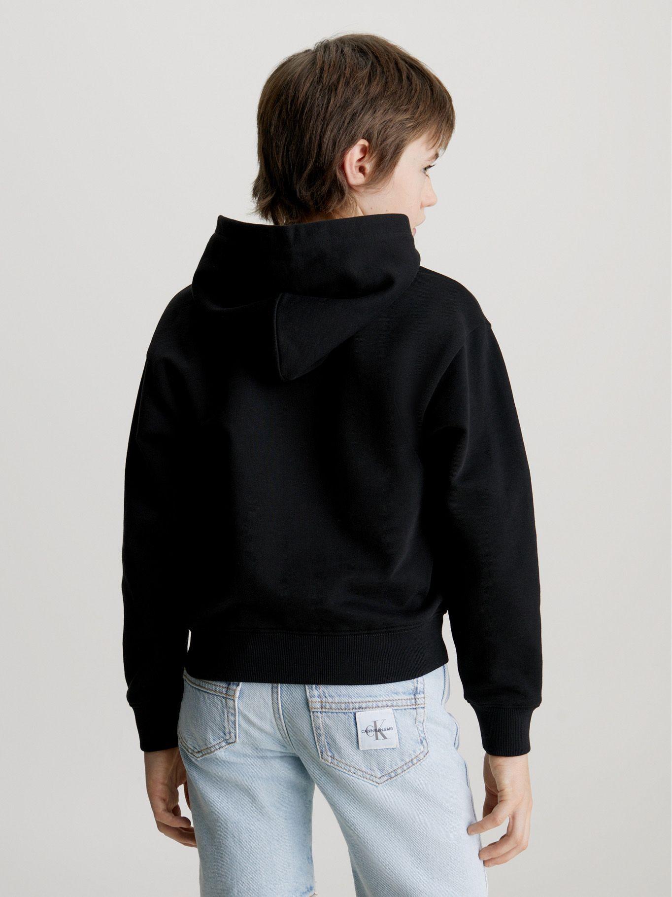 Polerón con Gorro Niño Maxi Negro Calvin Klein-2