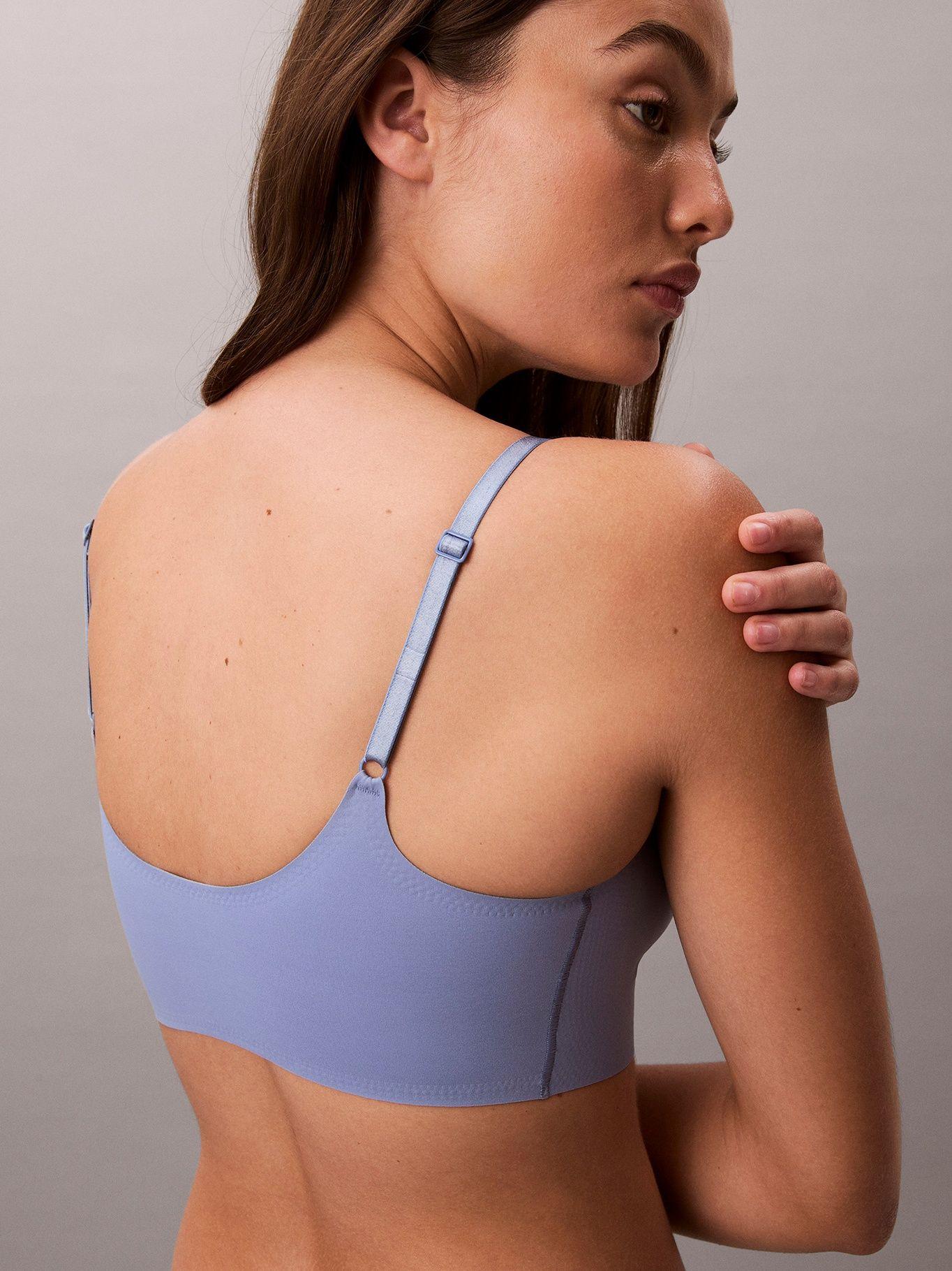 Bralette Lined Invisible Comfort Azul Calvin Klein-4