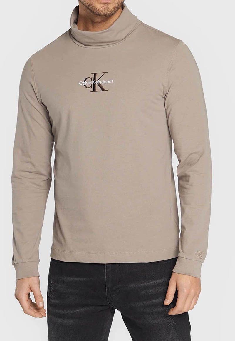 Polera Ls Monologo Beige A03 Calvin Klein-0