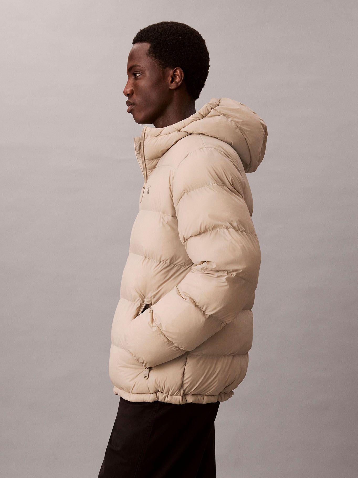 Parka Acolchada con Gorro Beige Calvin Klein-3