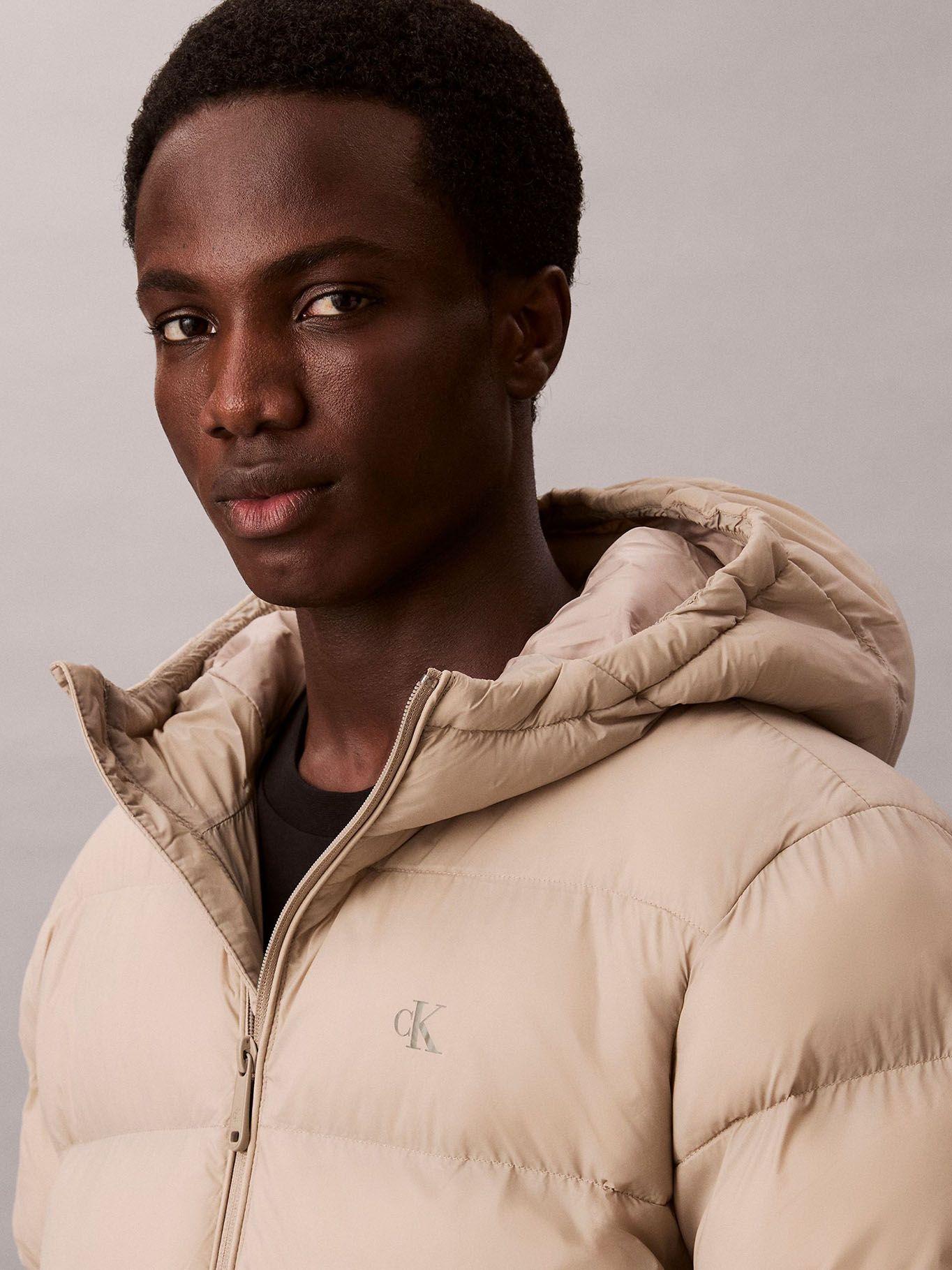 Parka Acolchada con Gorro Beige Calvin Klein-5